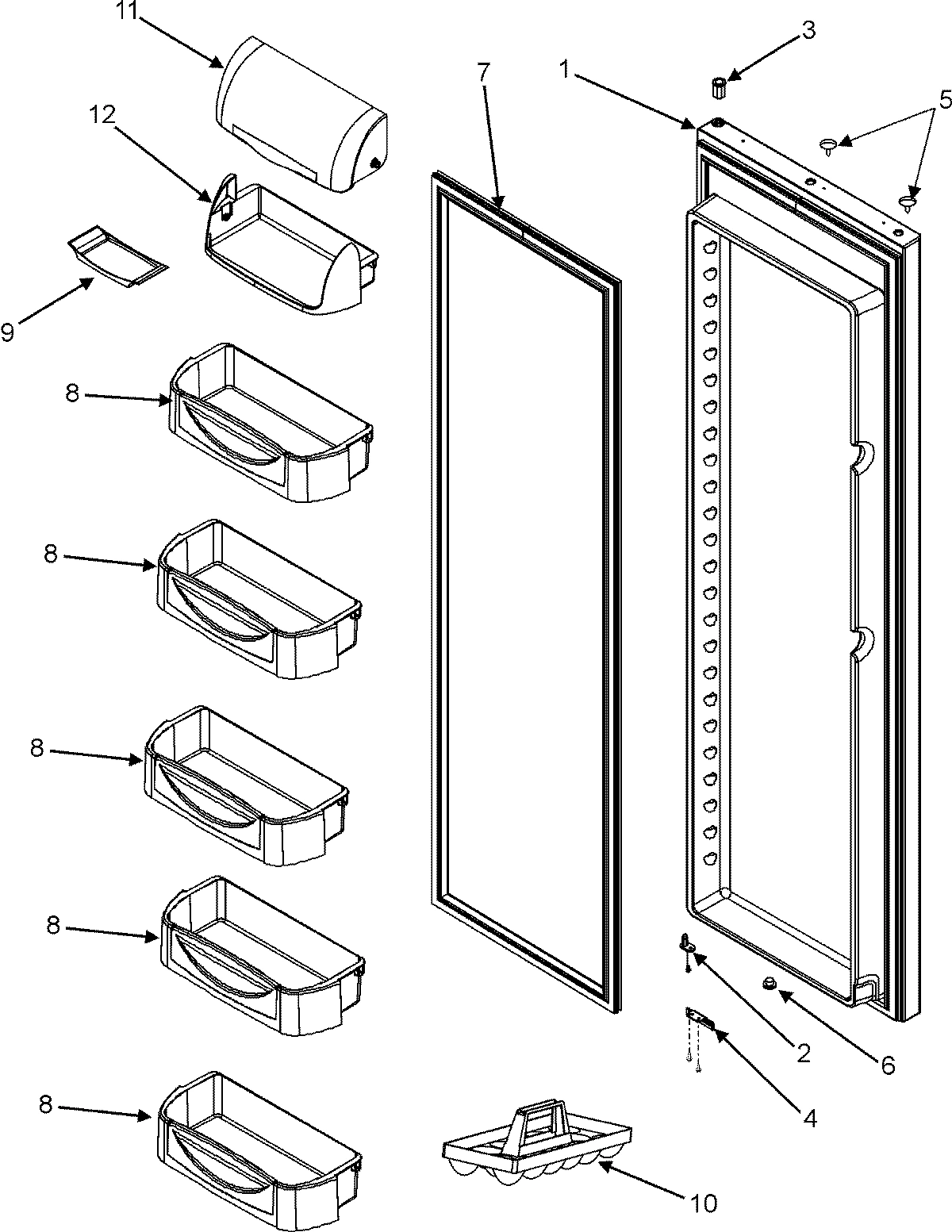 31 - REFRIGERATOR DOOR (SERIES 50)