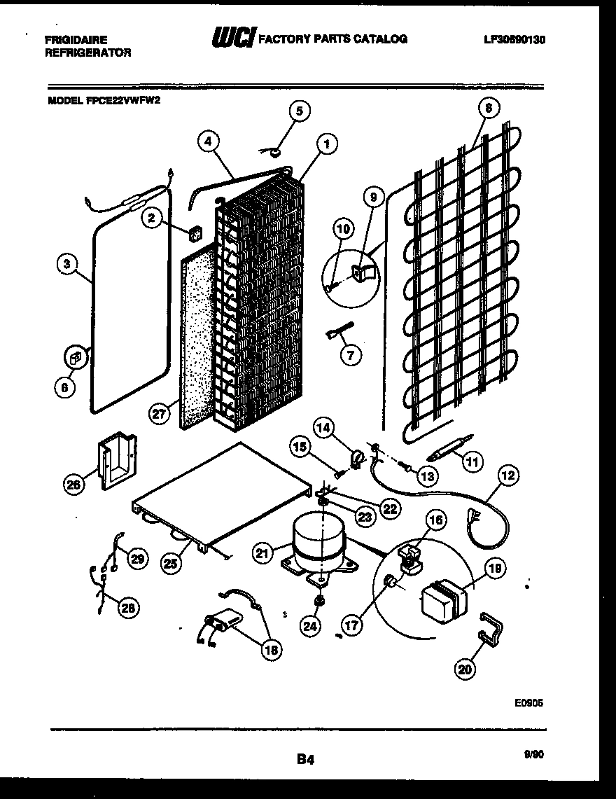 10 - SYSTEM AND AUTOMATIC DEFROST PARTS