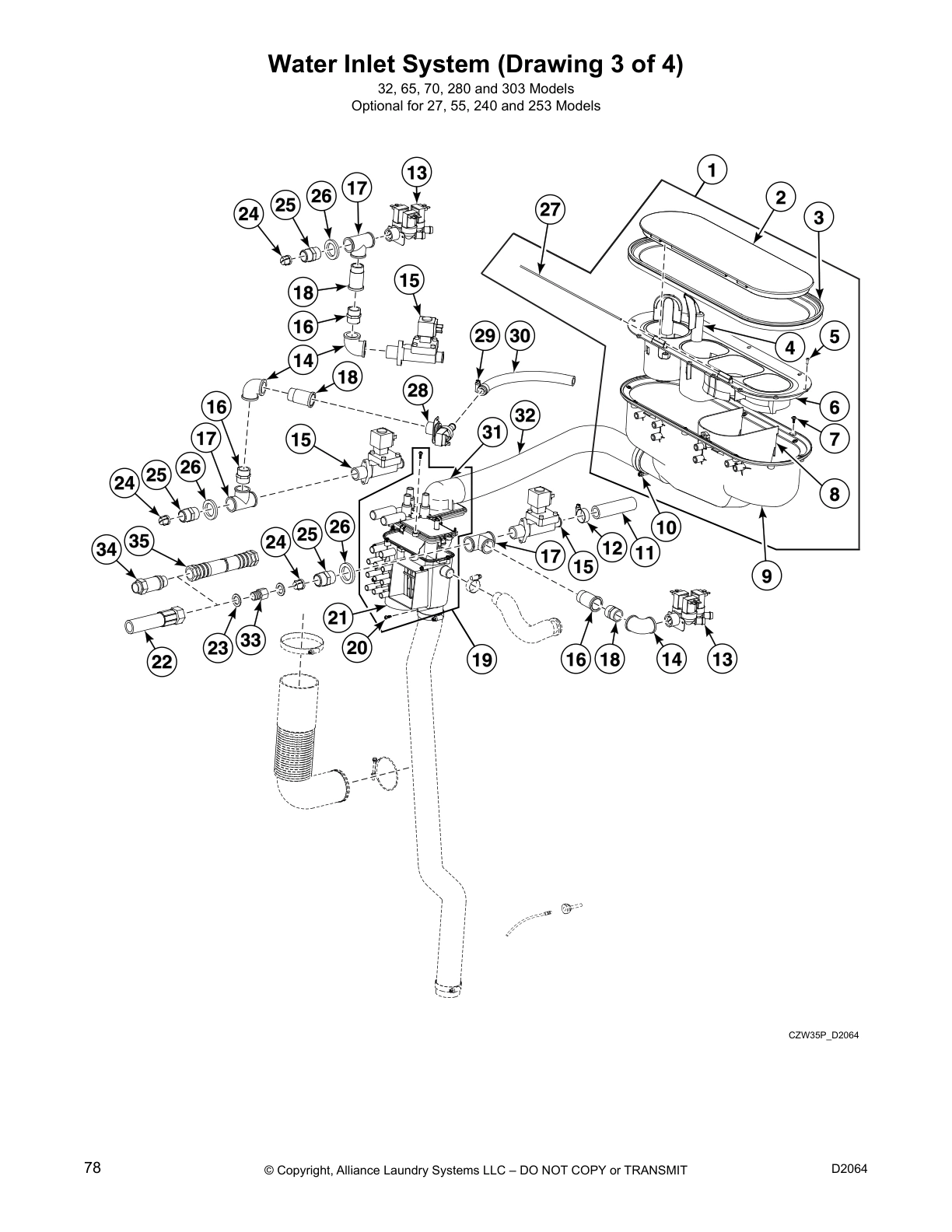 Water Inlet System (Drawing 3 of 4)