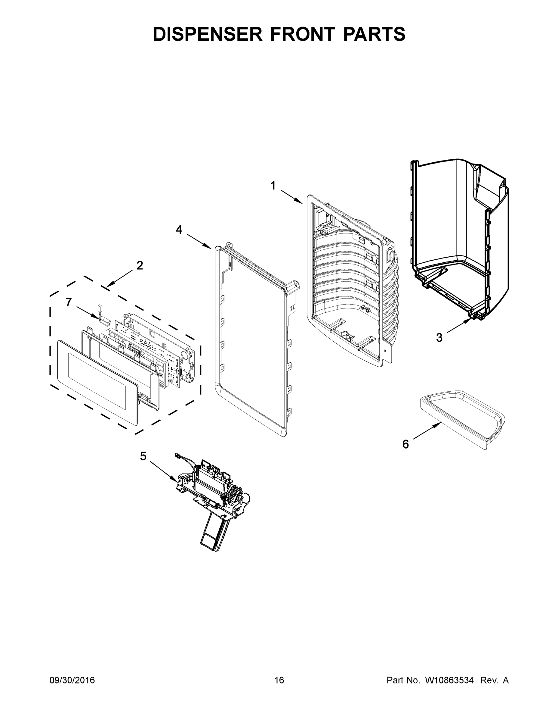 09 - DISPENSER FRONT PARTS