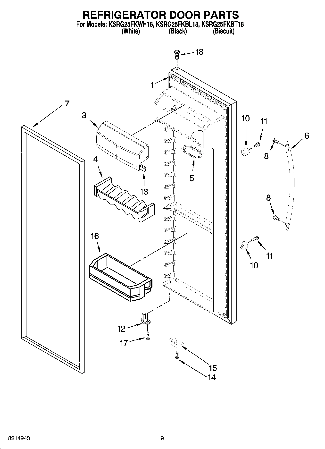 06 - REFRIGERATOR DOOR PARTS