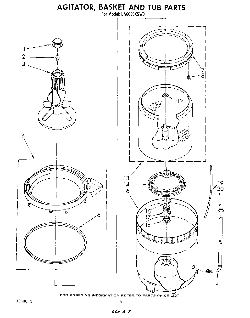 04 - AGITATOR, BASKET AND TUB
