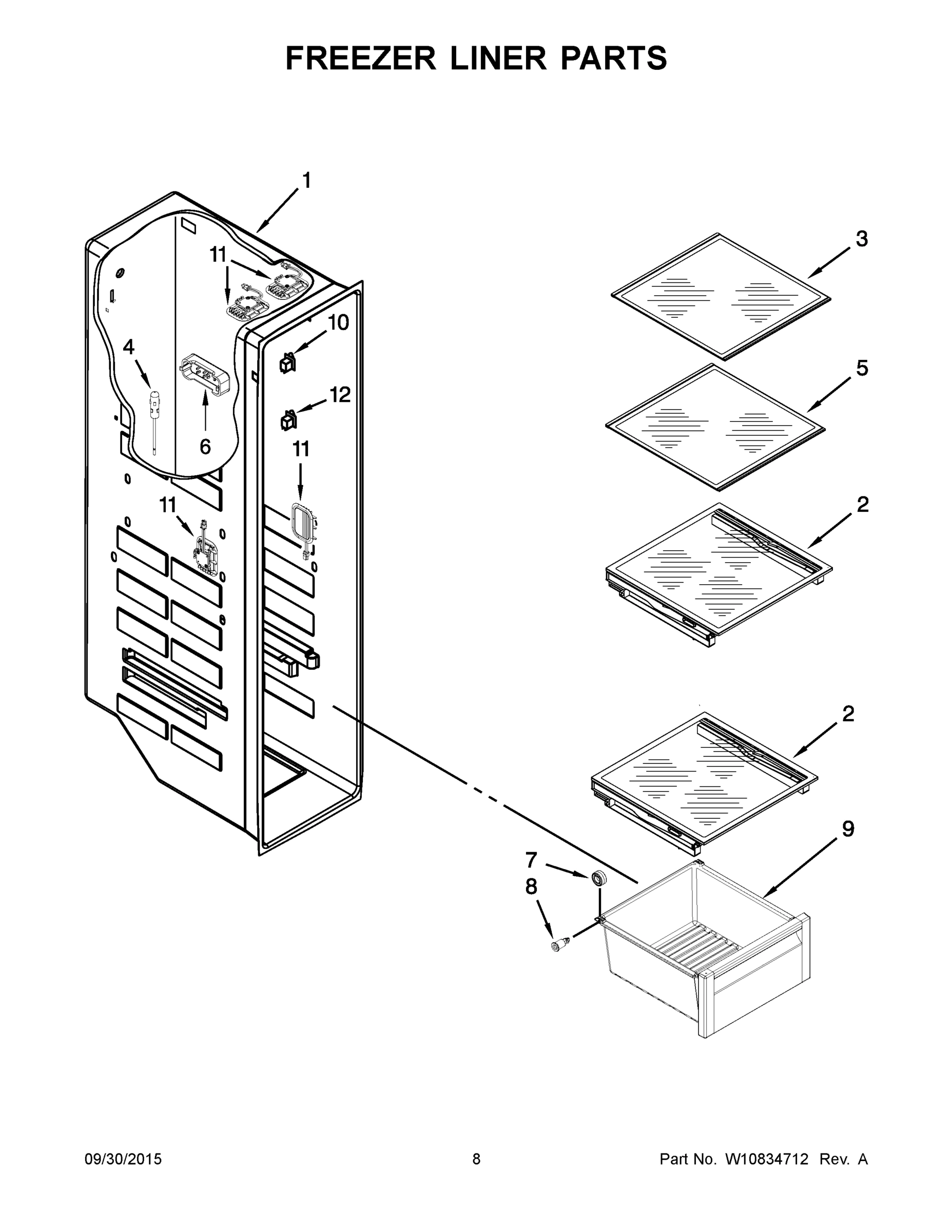05 - FREEZER LINER PARTS