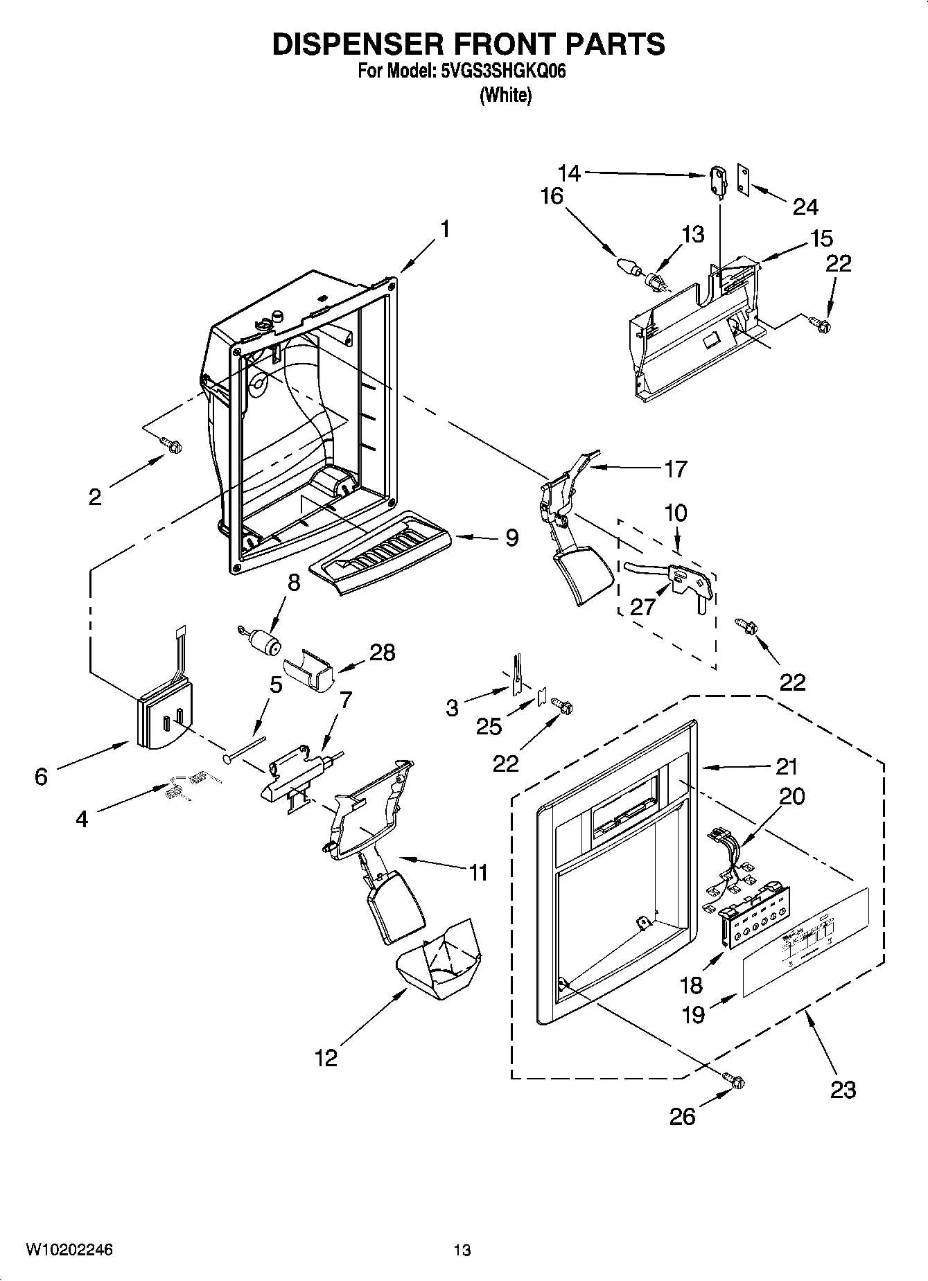 08 - DISPENSER FRONT PARTS
