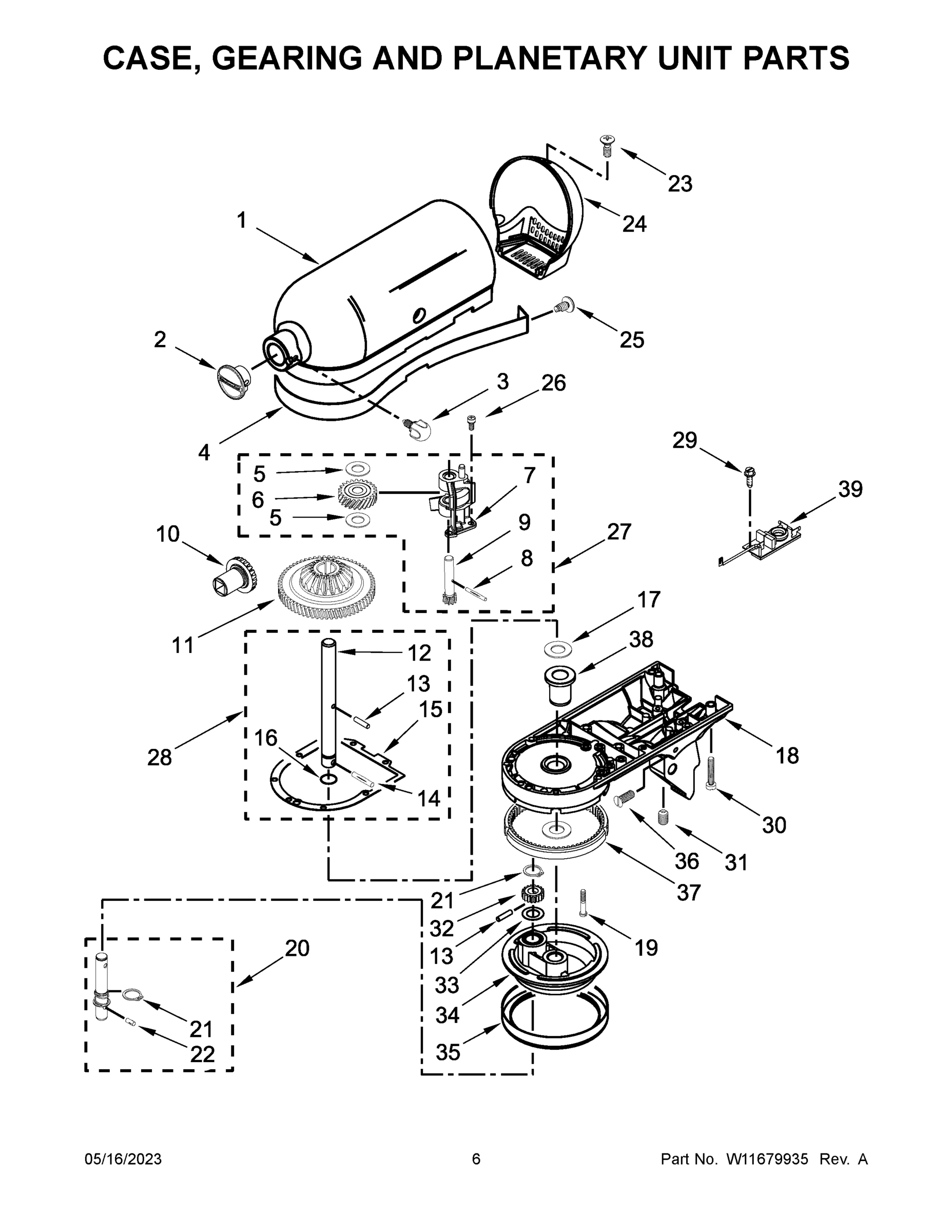 04 - CASE, GEARING AND PLANETARY UNIT PARTS