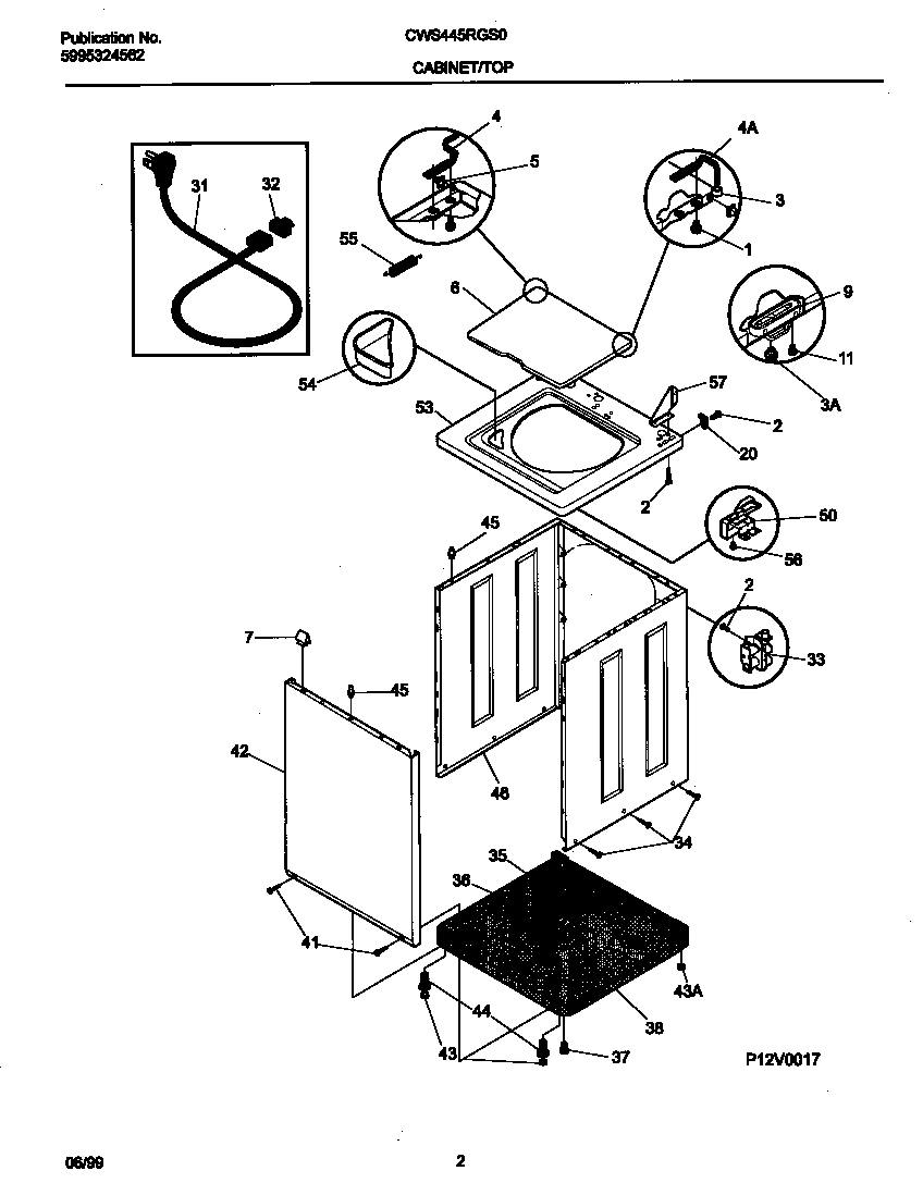 02 - P12V0017 WSHR CAB, TOP