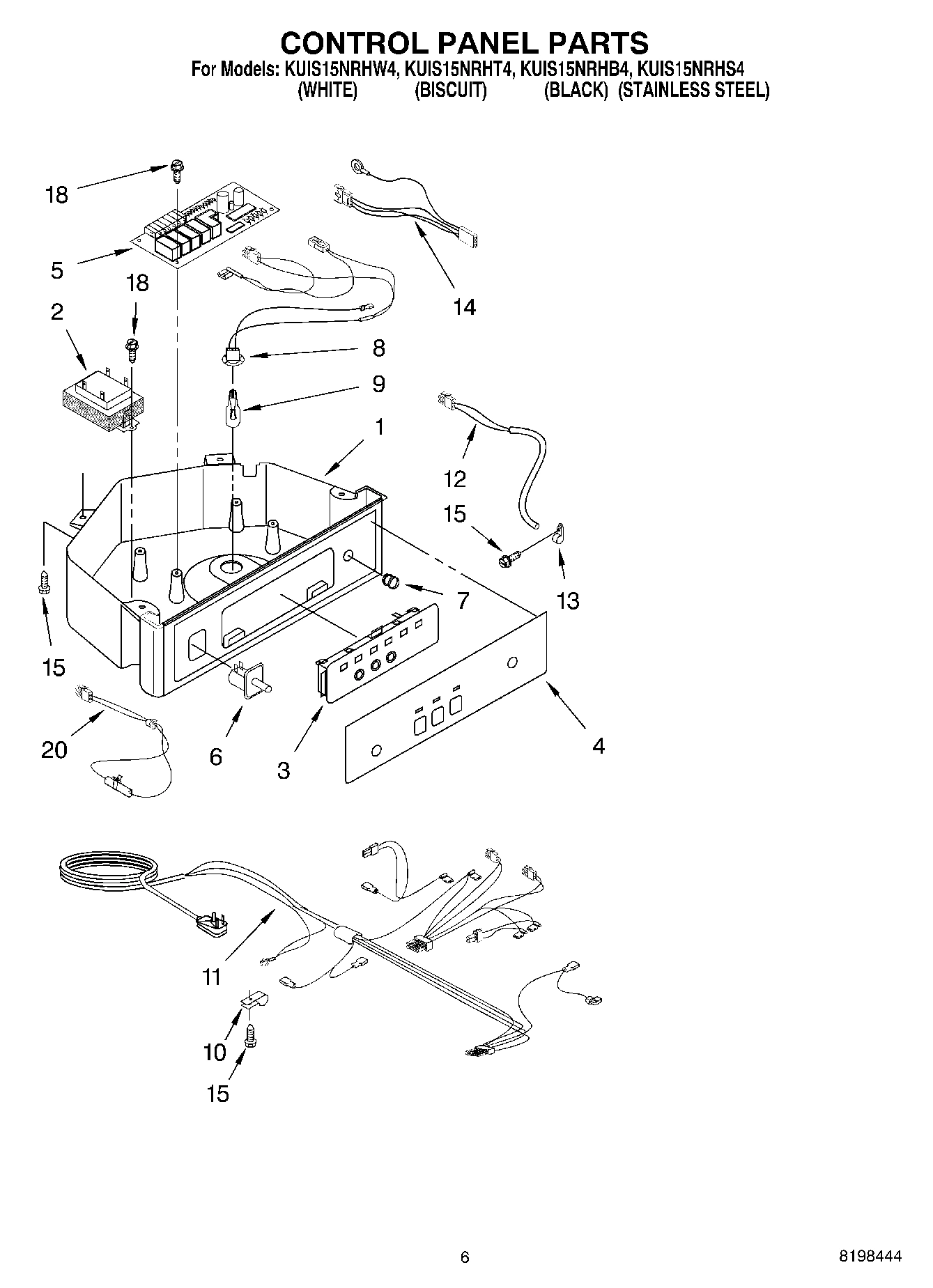 04 - CONTROL PANEL PARTS