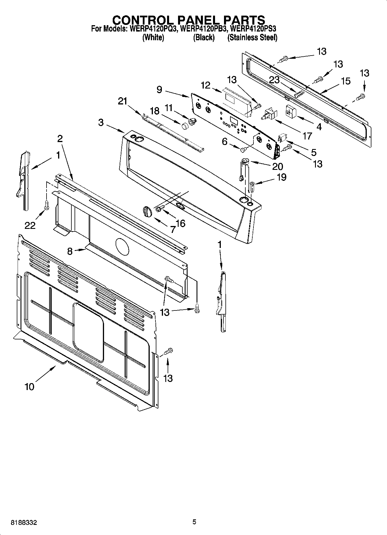 04 - CONTROL PANEL PARTS