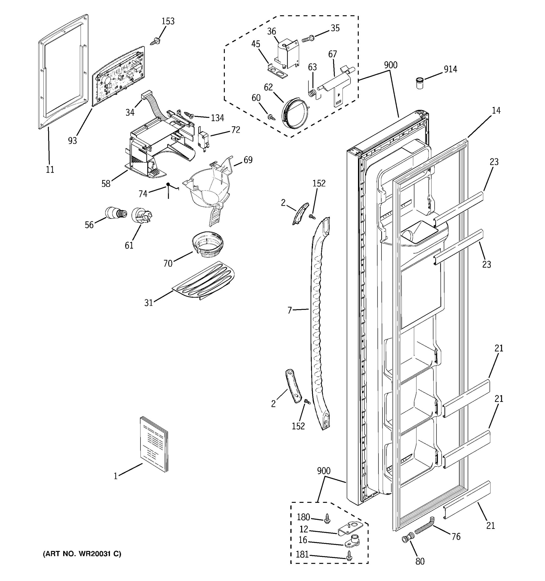 FREEZER DOOR