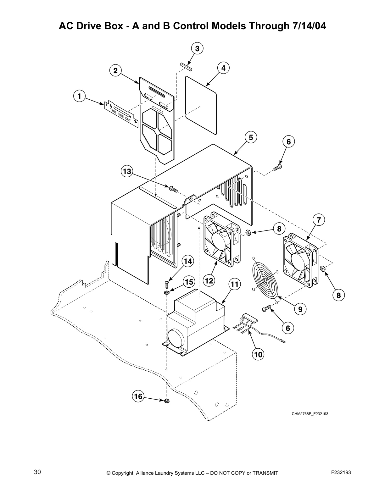 AC Drive Box - A and B Control Models Through 7/14/04
