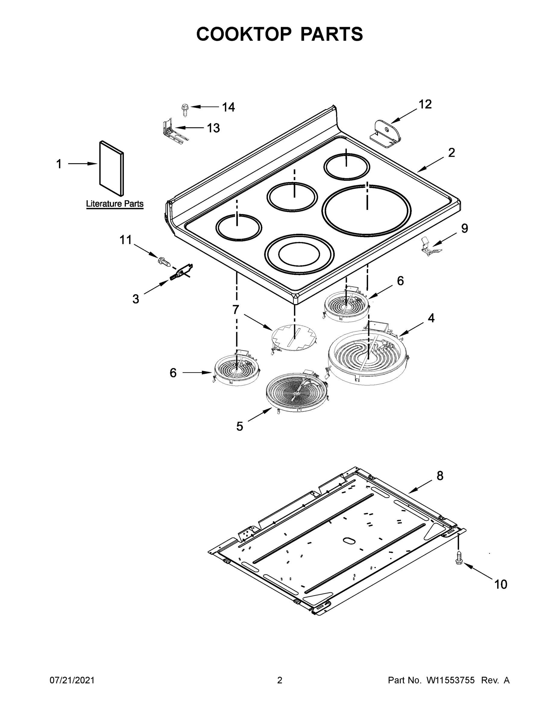 02 - COOKTOP PARTS