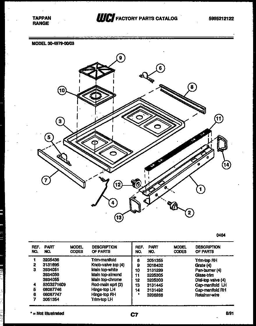 03 - COOKTOP PARTS
