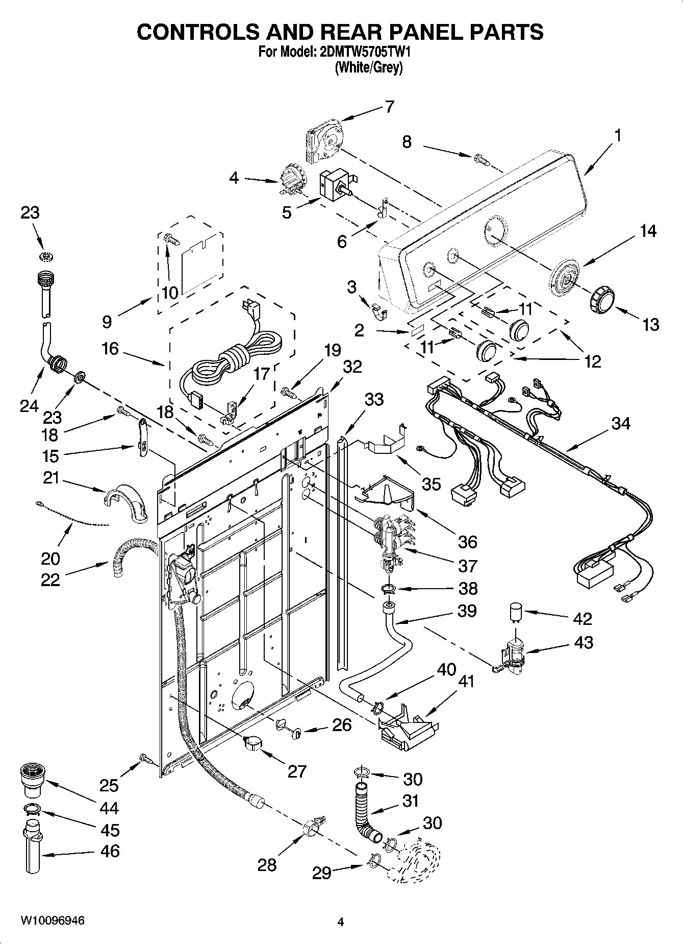 02 - CONTROLS AND REAR PANEL PARTS