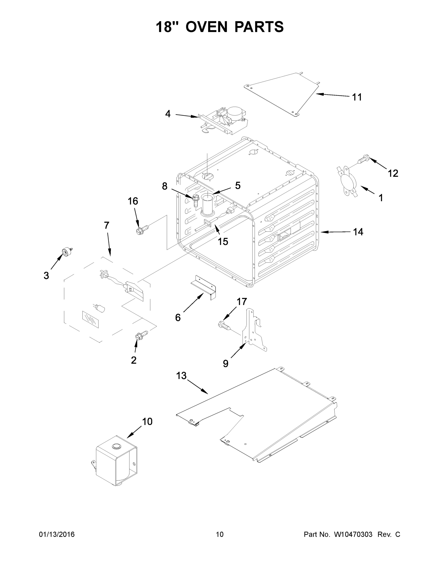 06 - 18 INCH OVEN PARTS