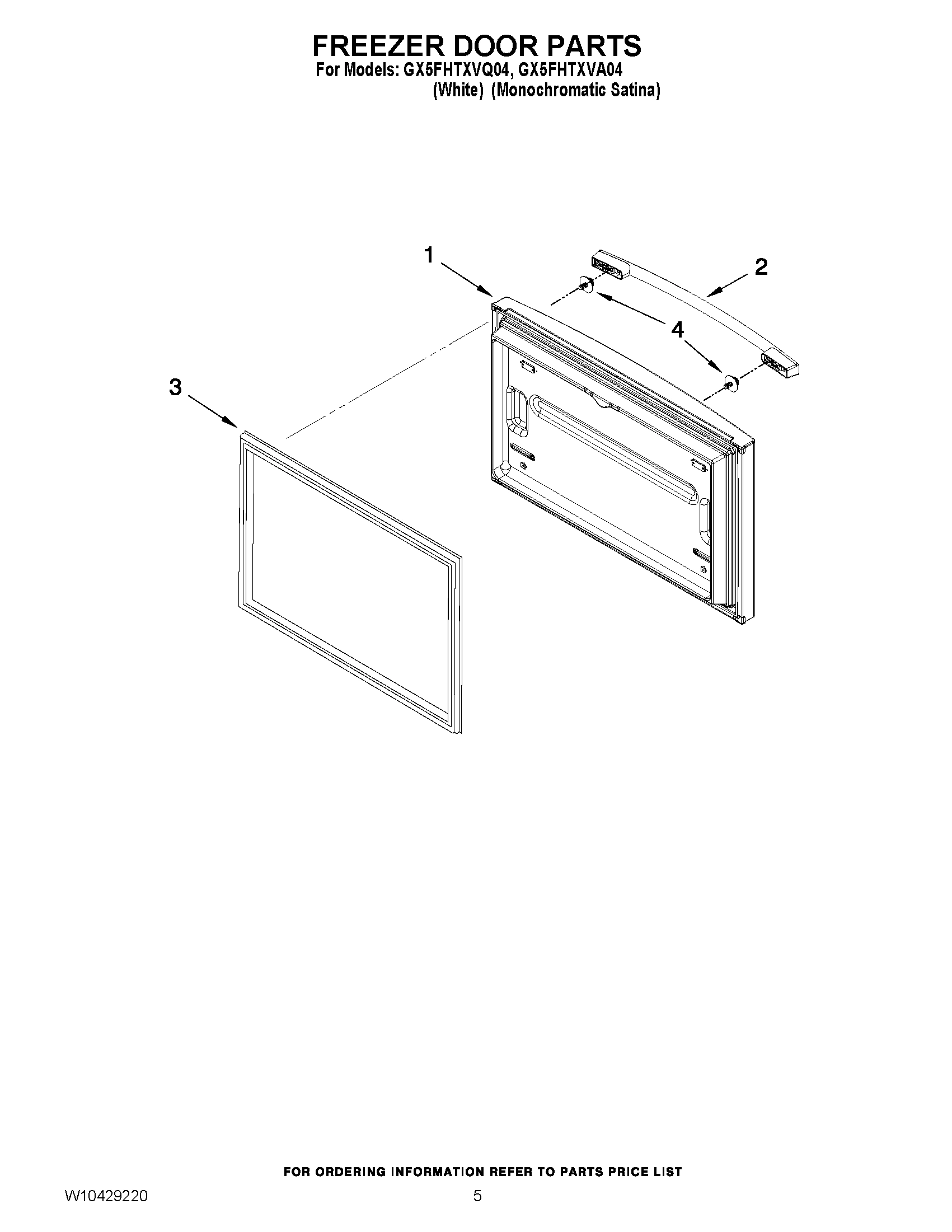 03 - FREEZER DOOR PARTS