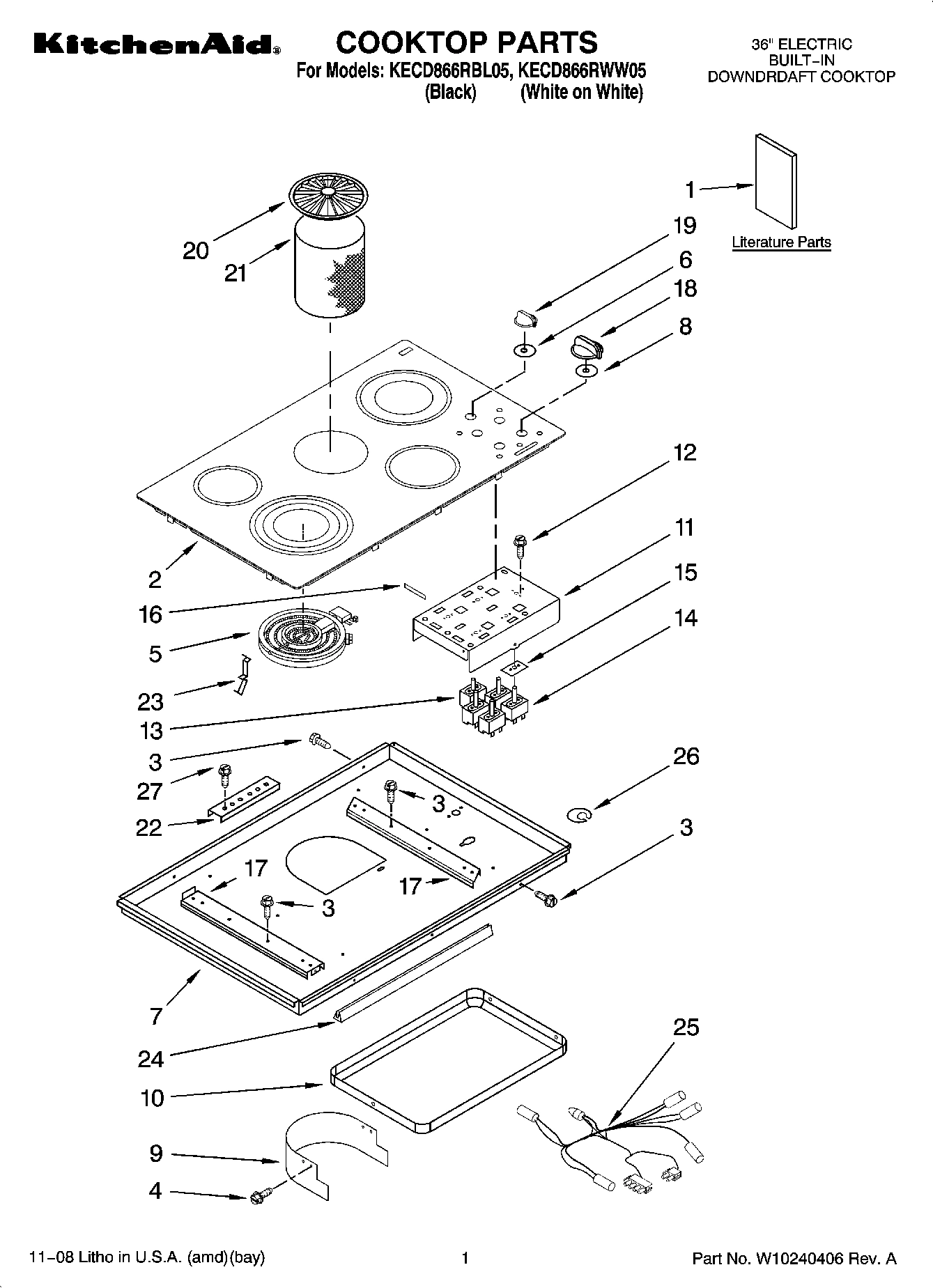01 - COOKTOP PARTS