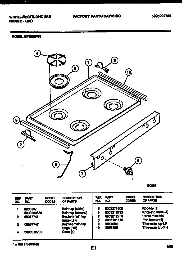 03 - COOKTOP PARTS