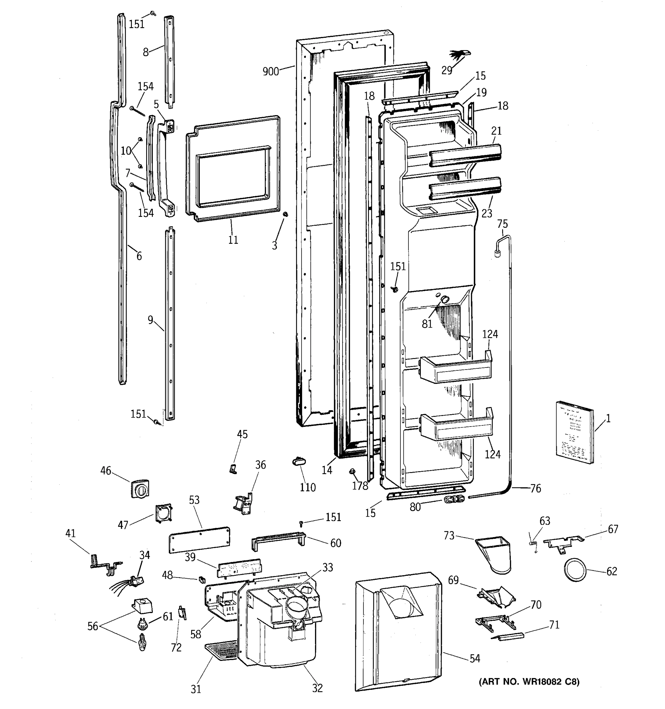 FREEZER DOOR