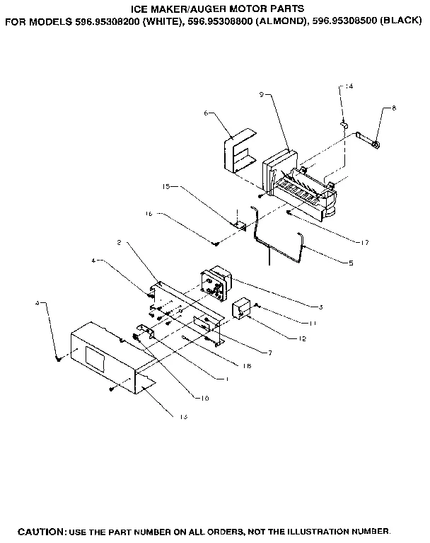 ICE MAKER/AUGER MOTOR