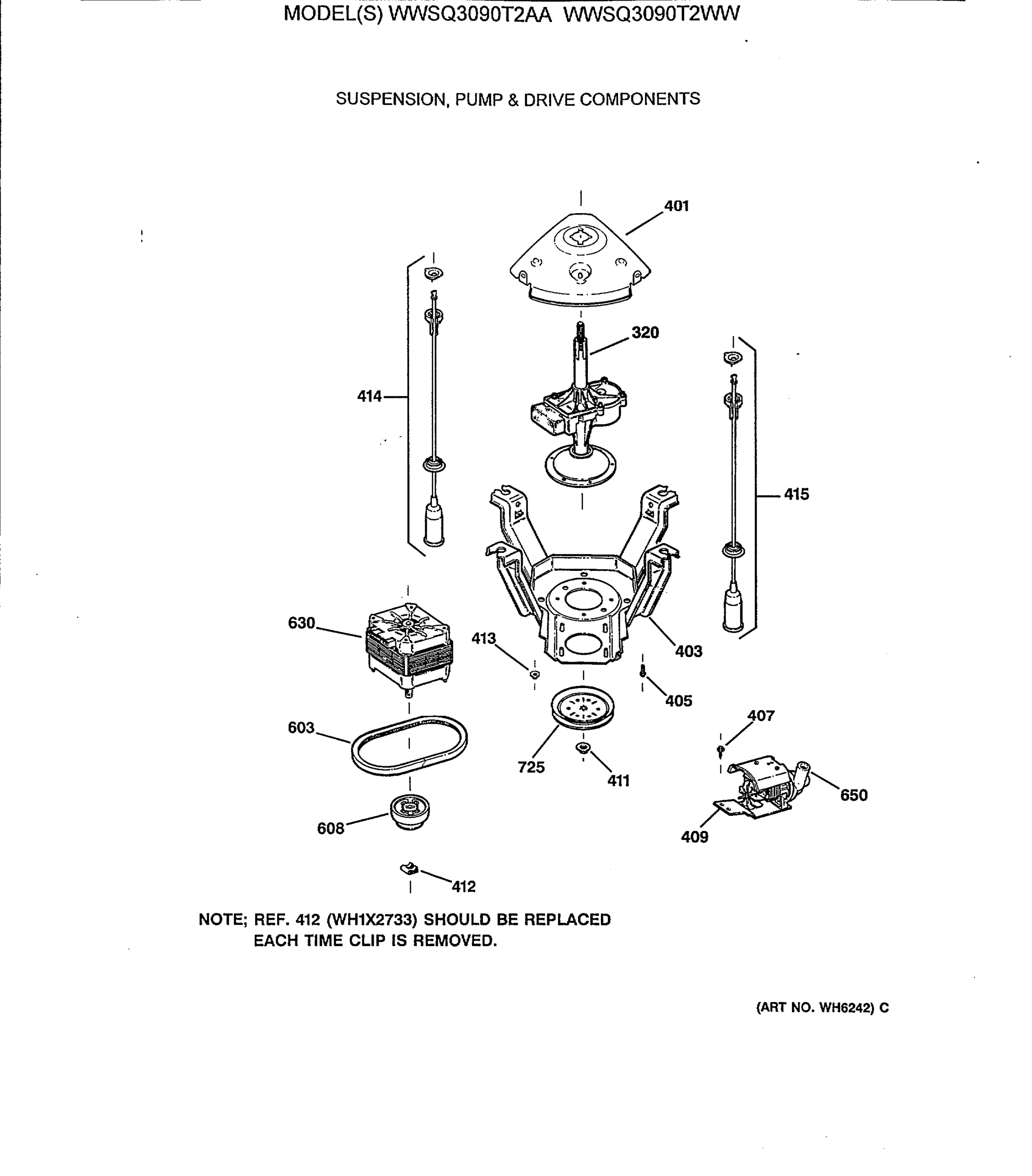 SUSPENSION, PUMP & DRIVE COMPONENTS