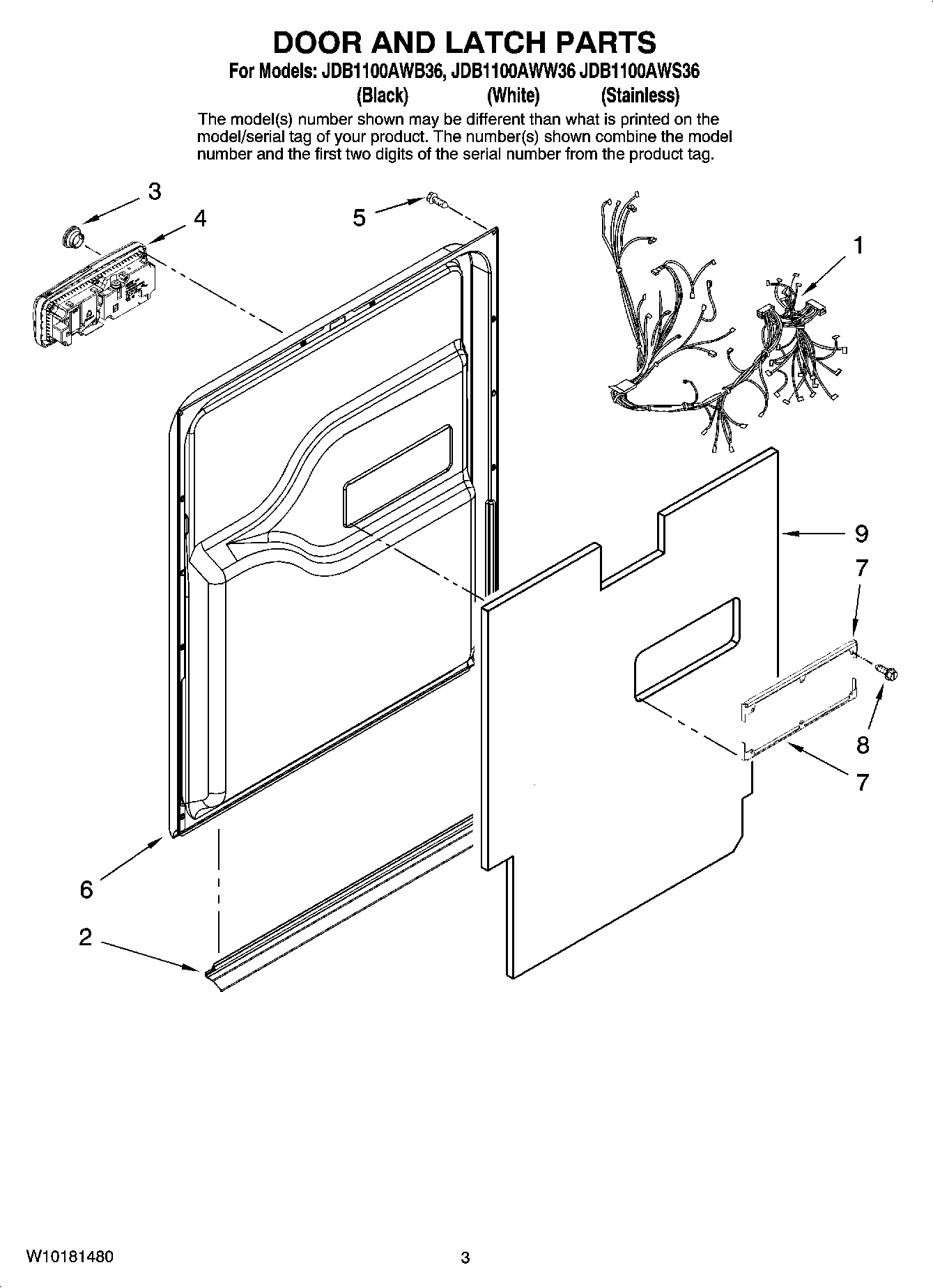 03 - DOOR AND LATCH PARTS