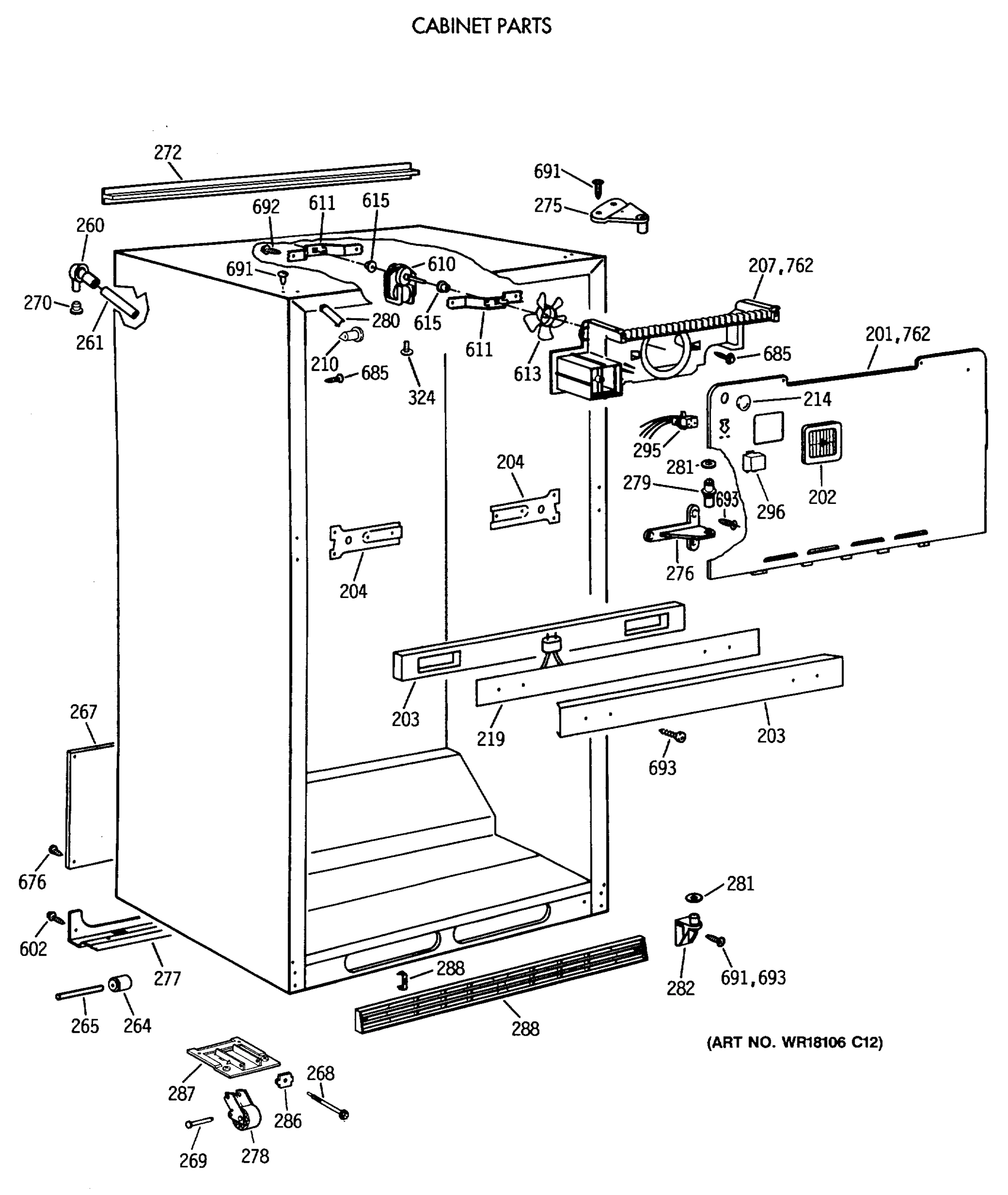 CABINET PARTS