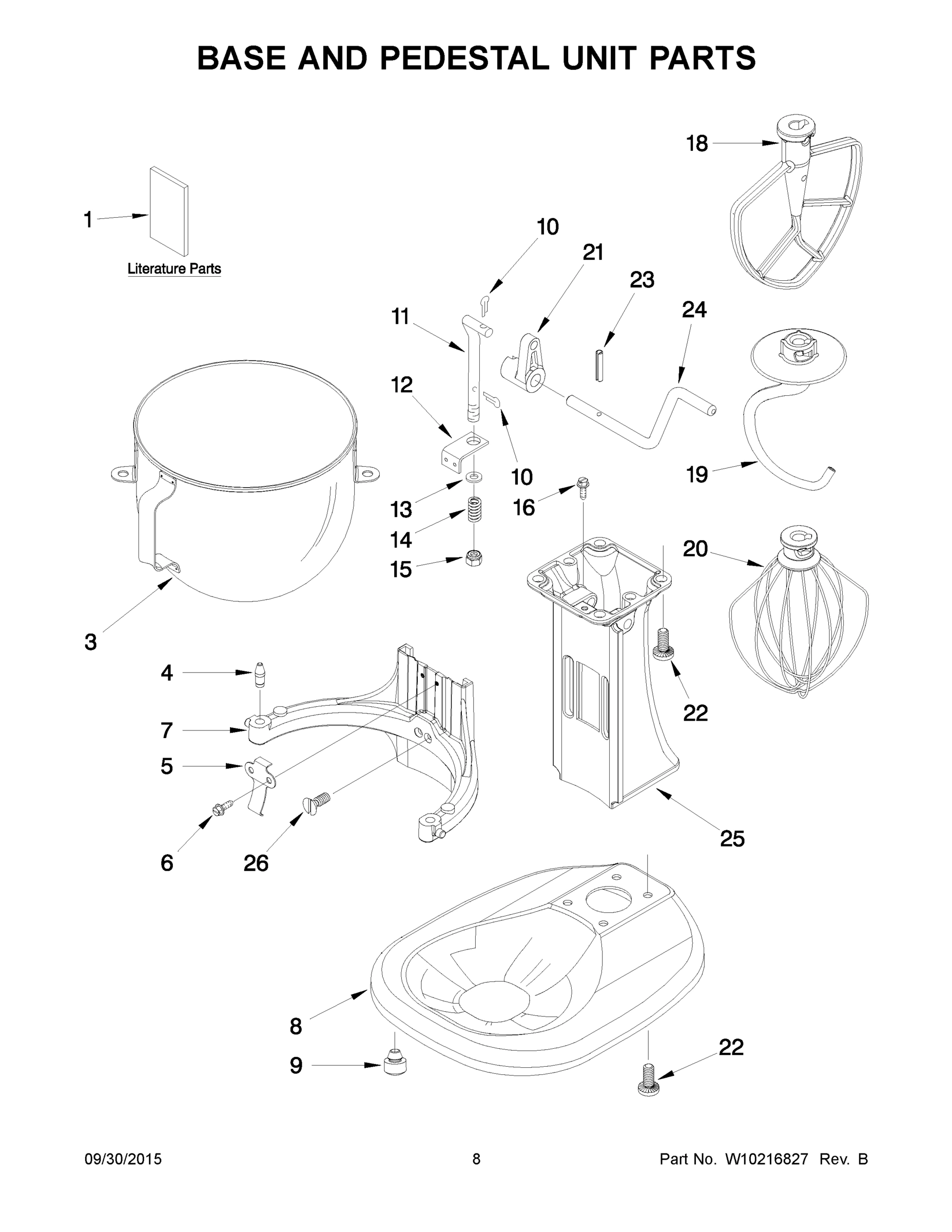 05 - BASE AND PEDESTAL UNIT PARTS