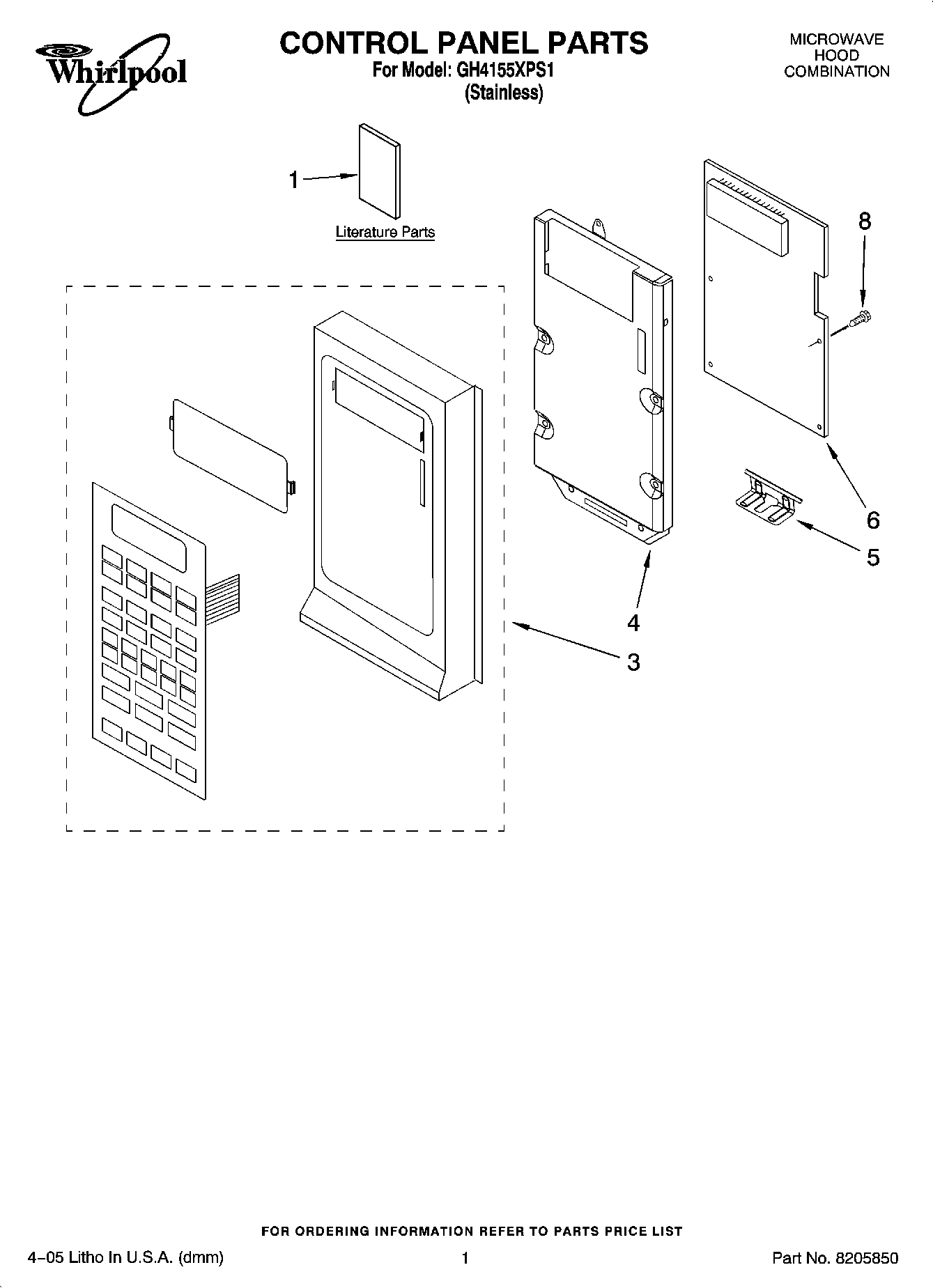 01 - CONTROL PANEL PARTS