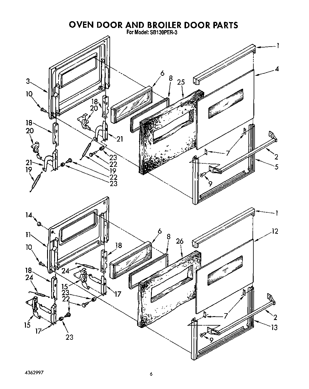 05 - OVENDOOR AND BROILER DOOR, LIT/OPTIONAL