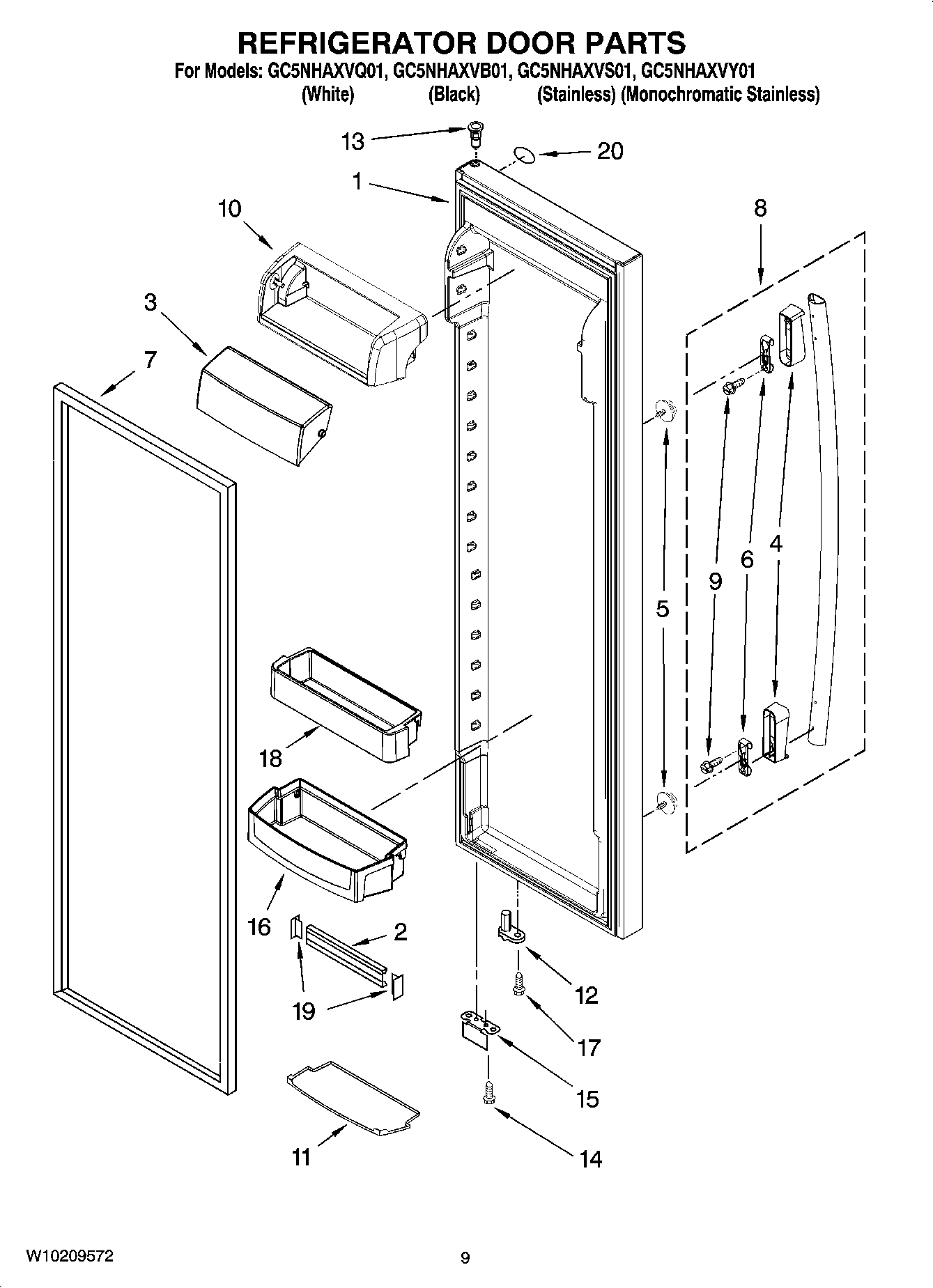 06 - REFRIGERATOR DOOR PARTS