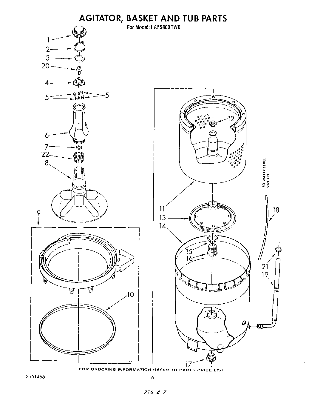 04 - AGITATOR, BASKET AND TUB