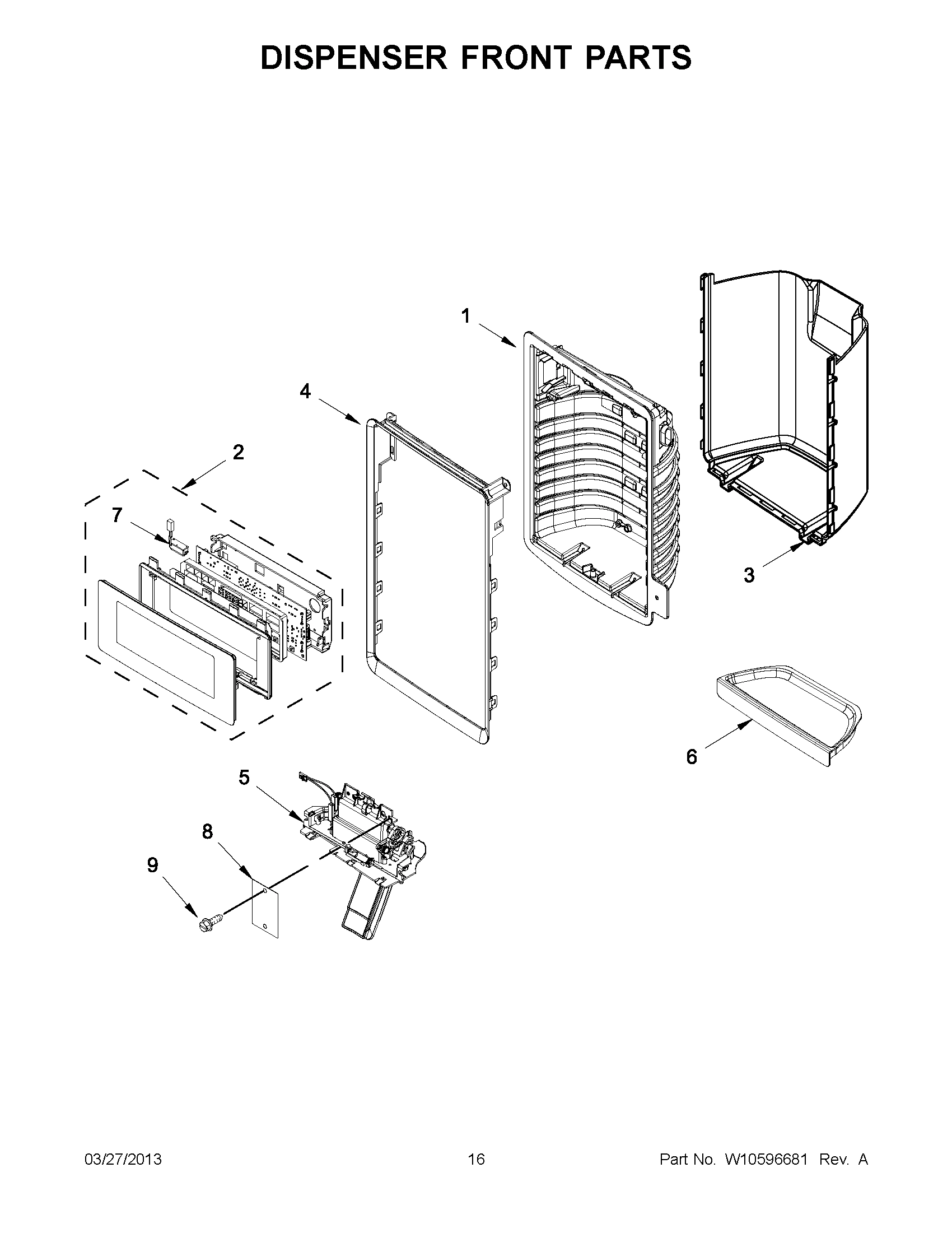 08 - DISPENSER FRONT PARTS
