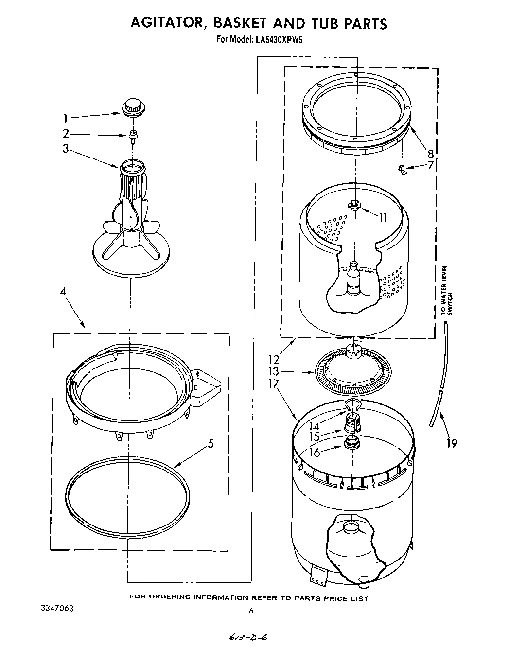 04 - AGITATOR, BASKET AND TUB