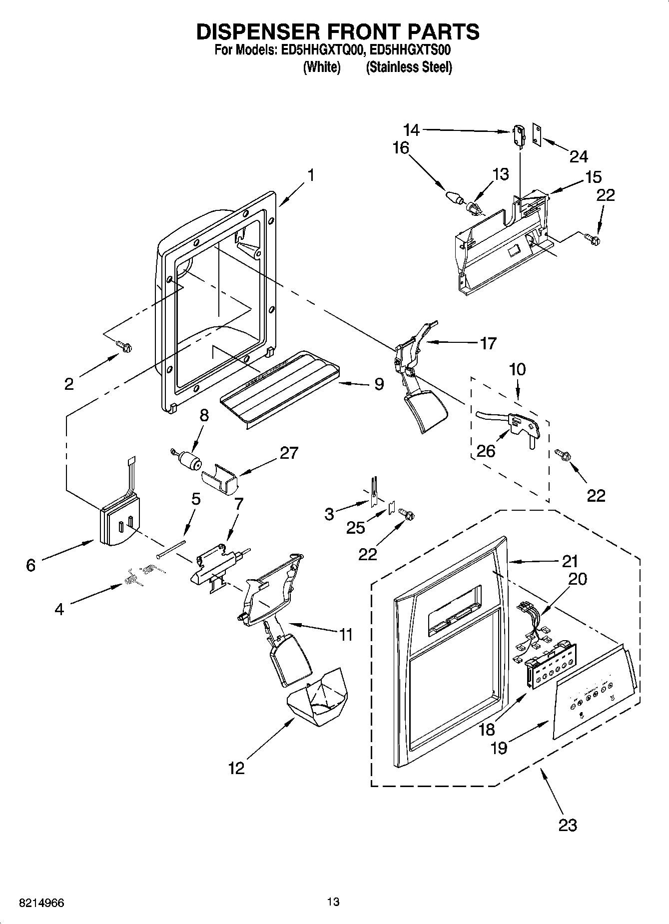 08 - DISPENSER FRONT PARTS