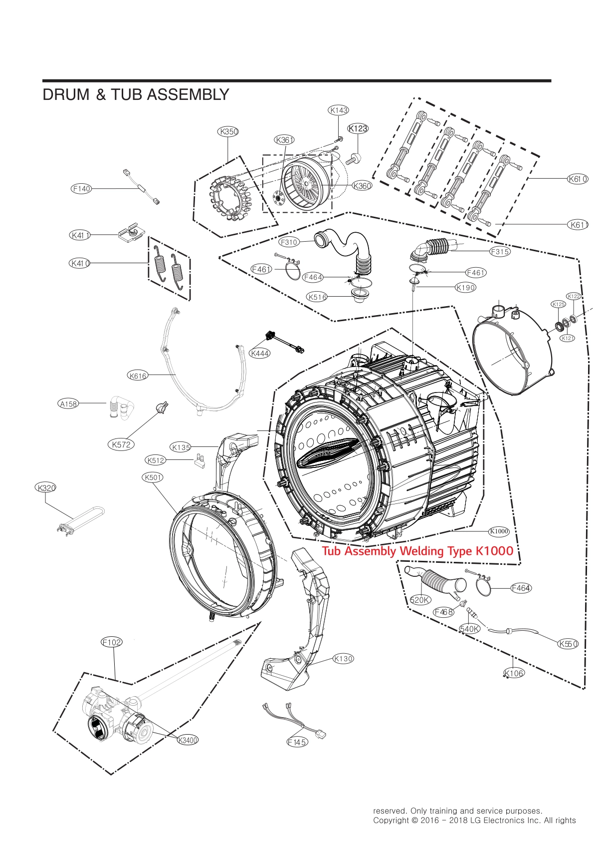 DRUM & TUB ASSEMBLY
