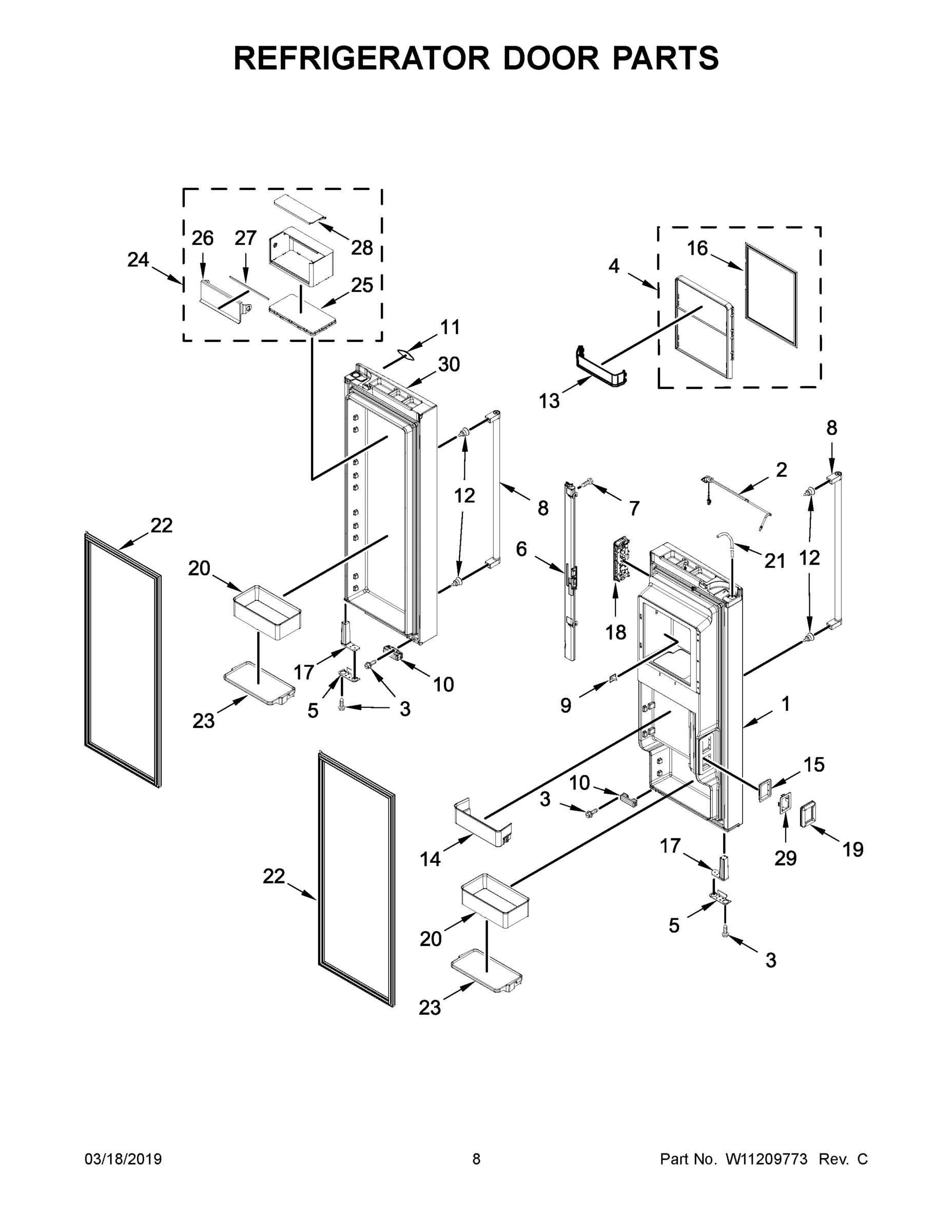 05 - REFRIGERATOR DOOR PARTS
