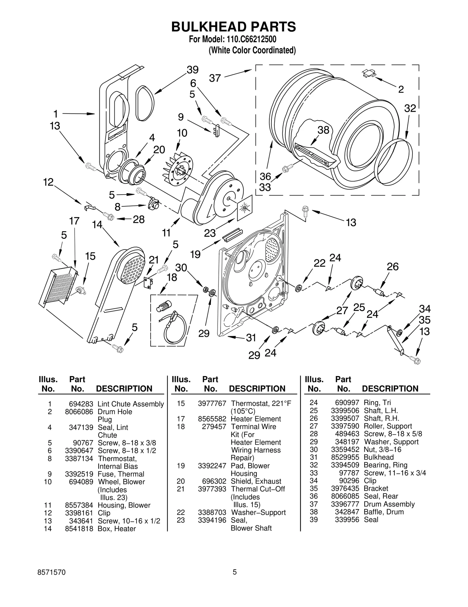 BULKHEAD PARTS