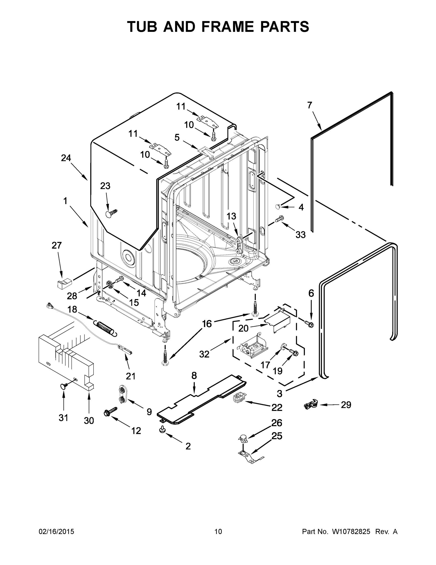 06 - TUB AND FRAME PARTS