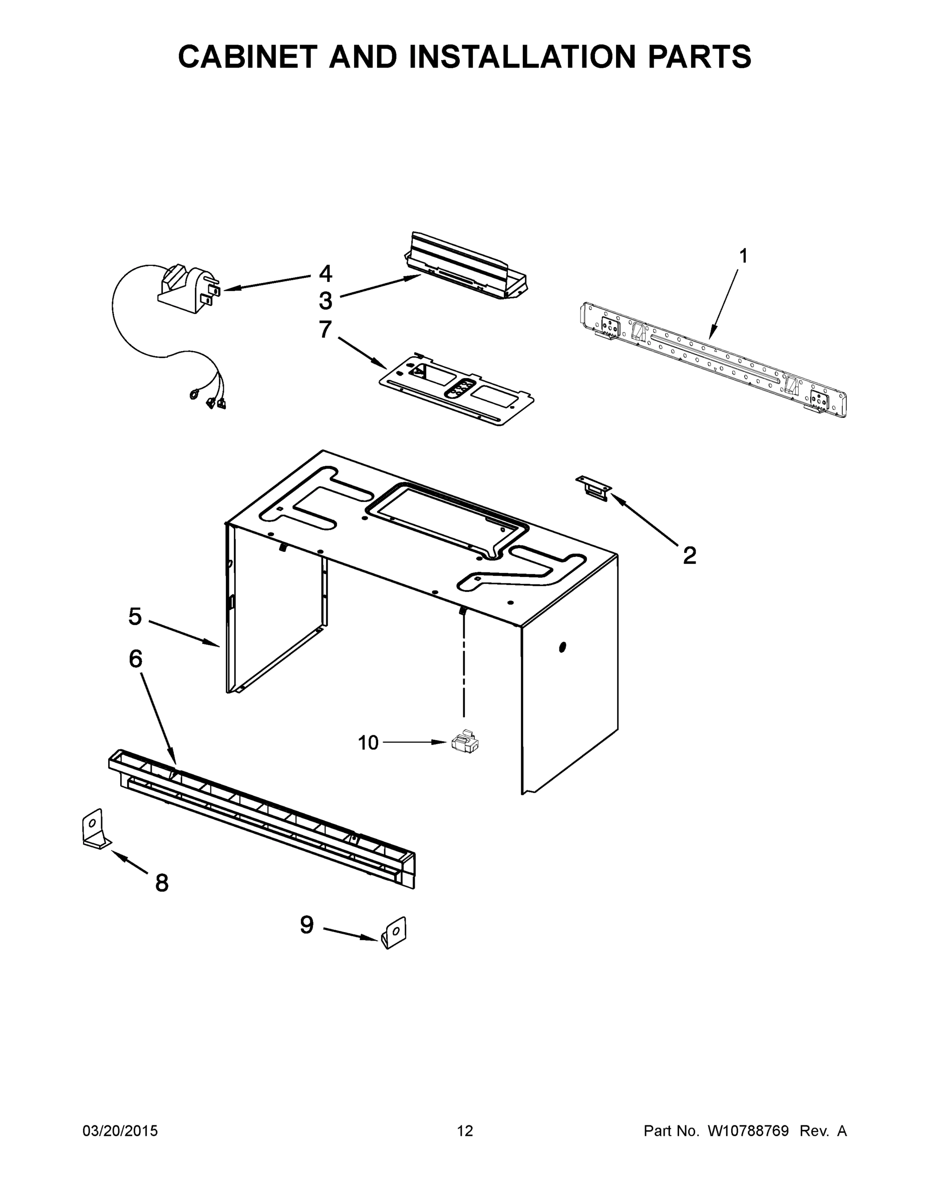 07 - CABINET AND INSTALLATION PARTS