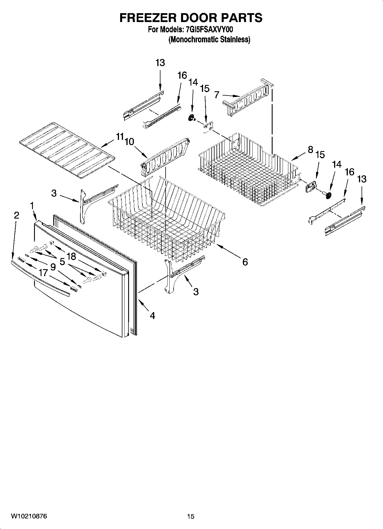 08 - FREEZER DOOR PARTS