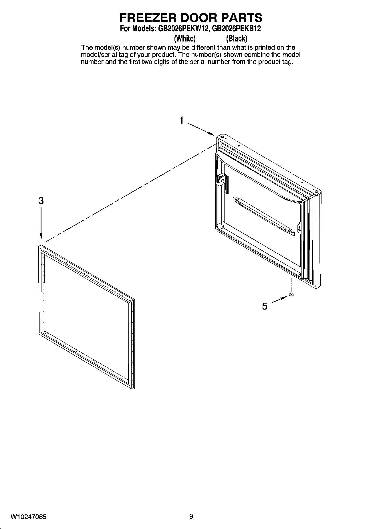05 - FREEZER DOOR PARTS
