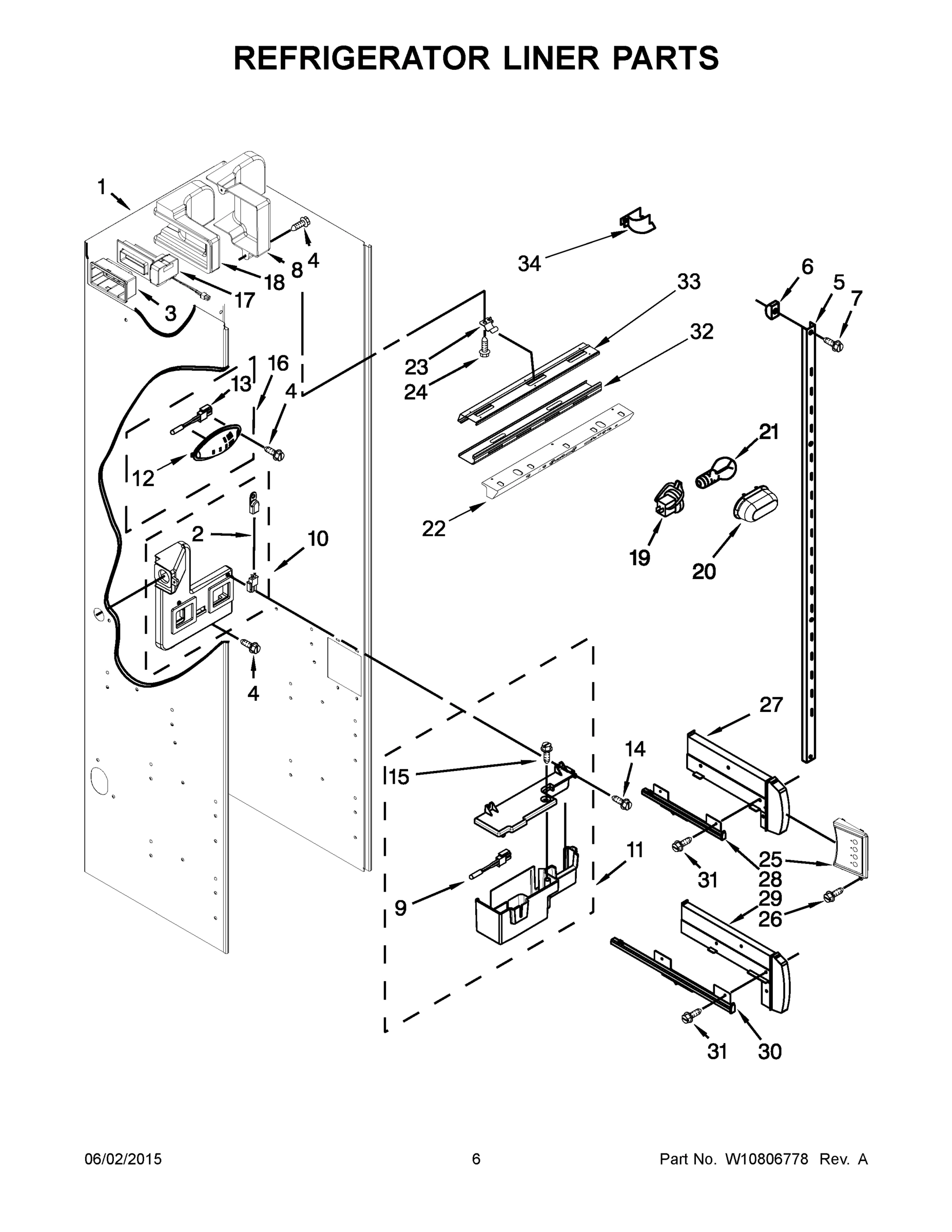 04 - REFRIGERATOR LINER PARTS