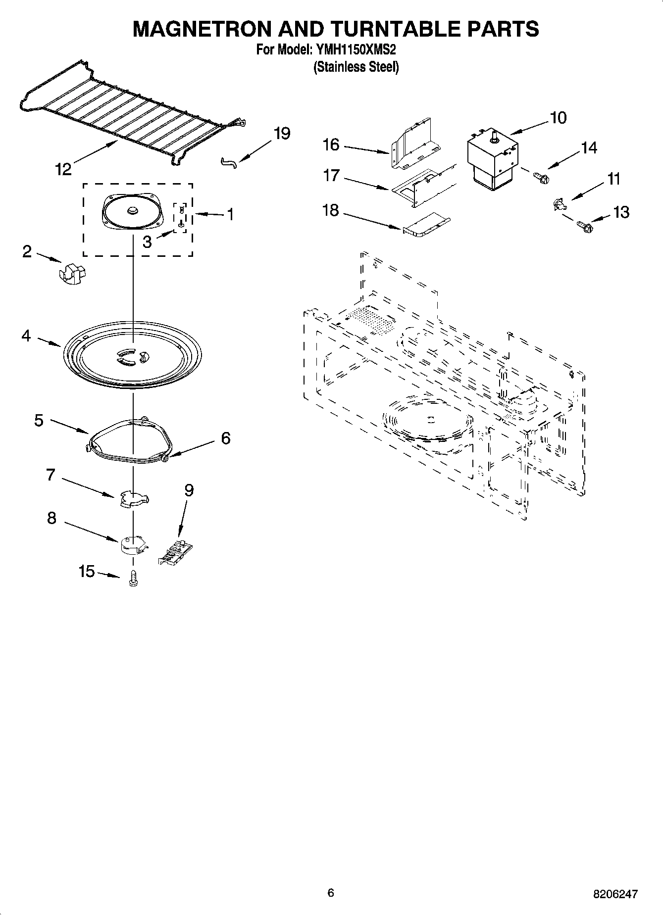 05 - MAGNETRON AND TURNTABLE PARTS