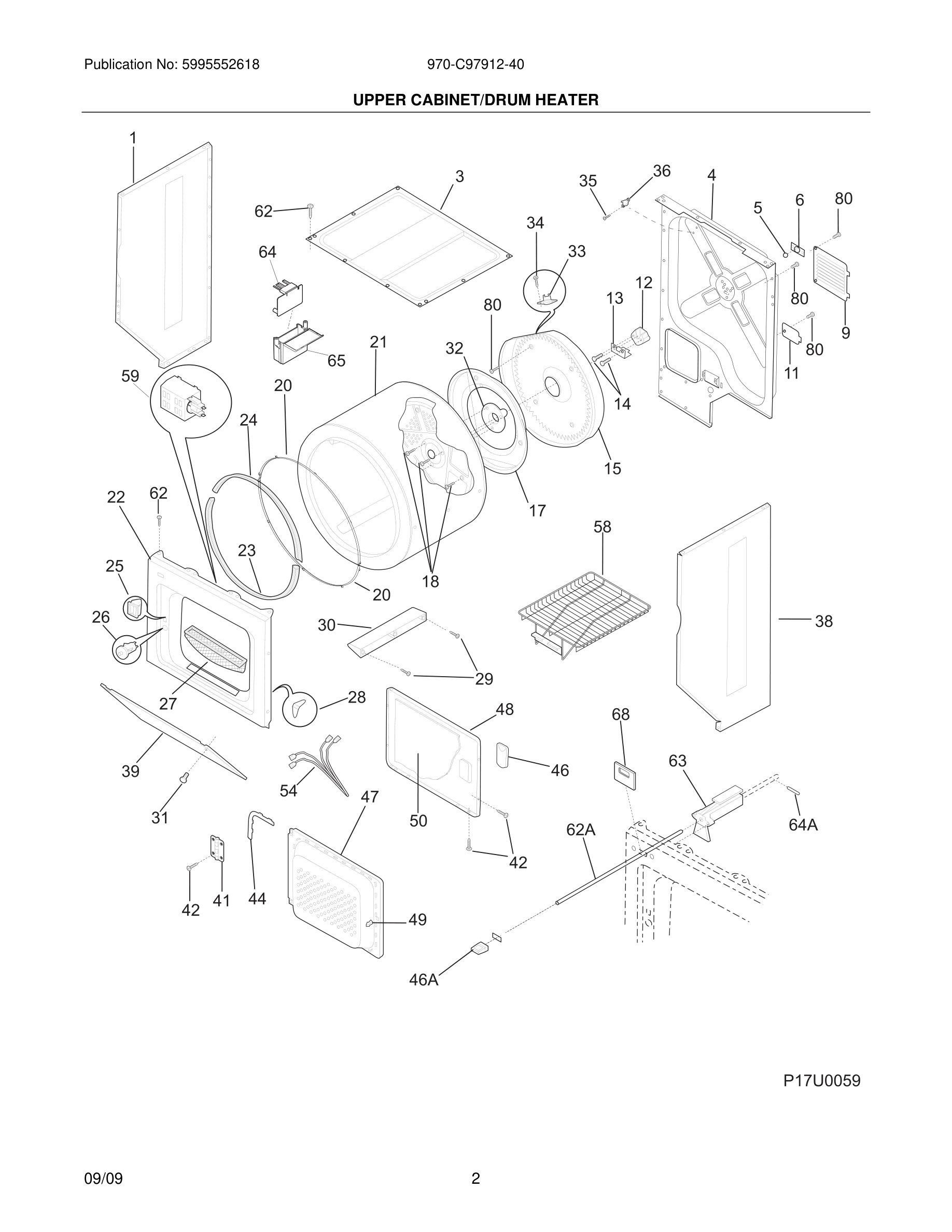 03 - UPPER CABINET/DRUM HEATER