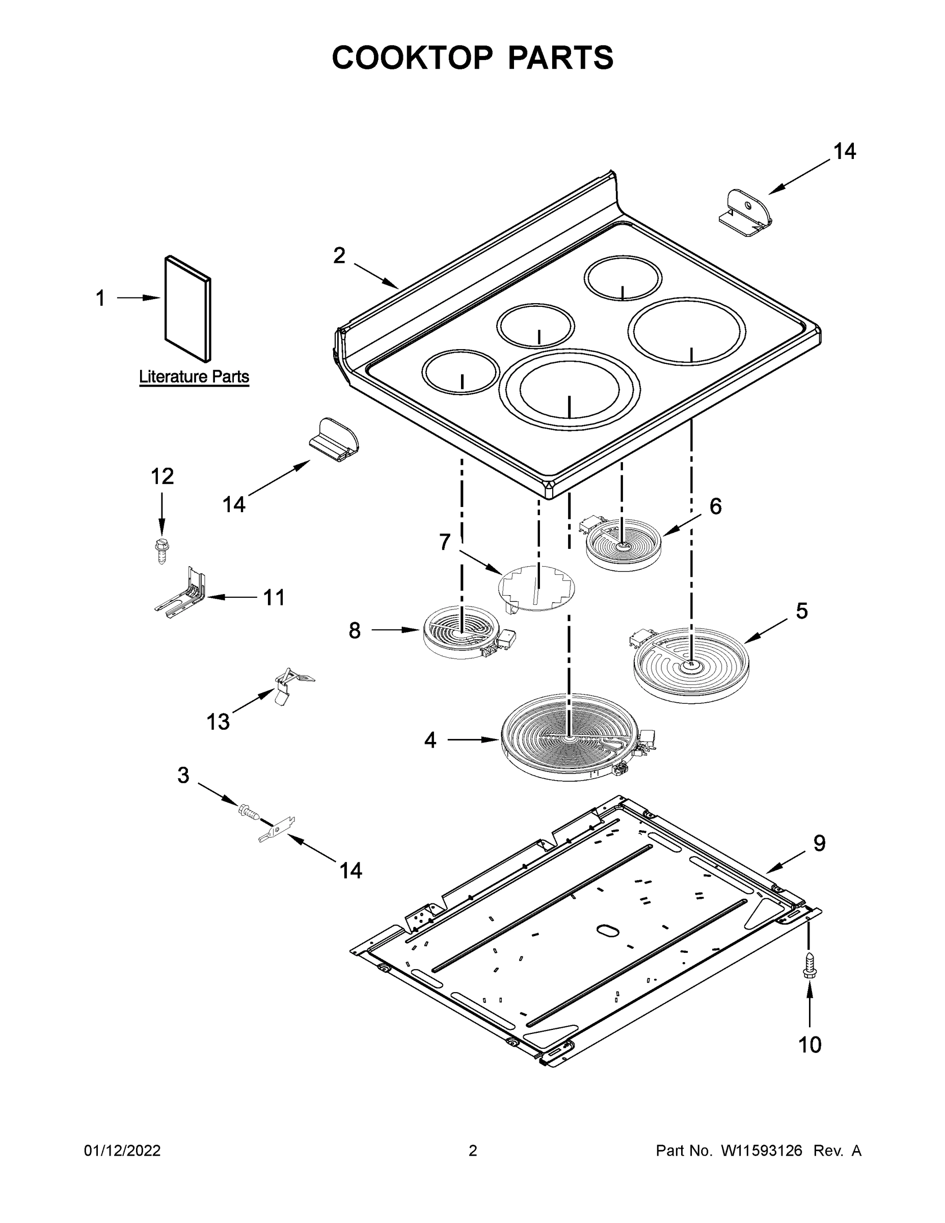 02 - COOKTOP PARTS