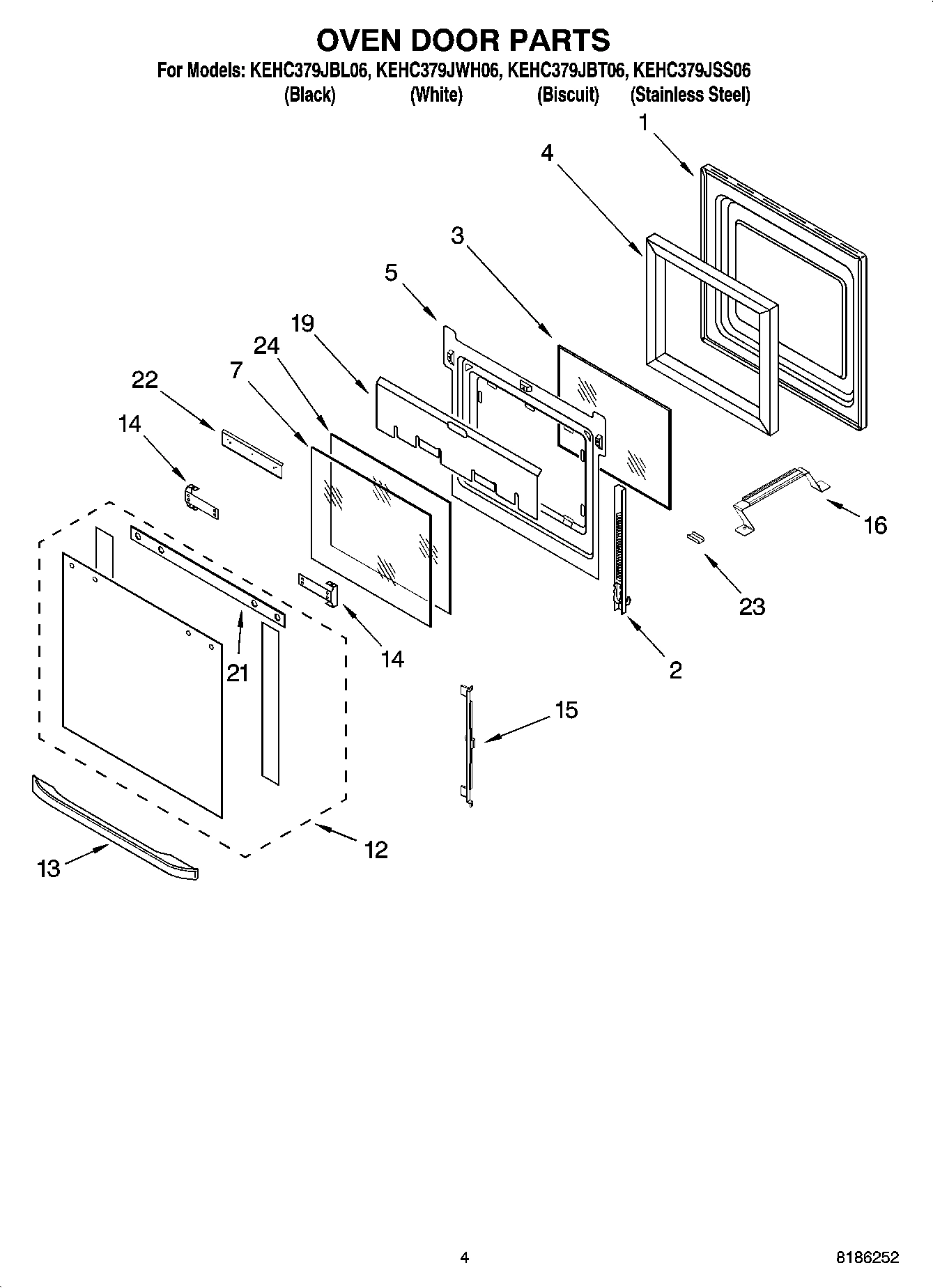 03 - OVEN DOOR PARTS