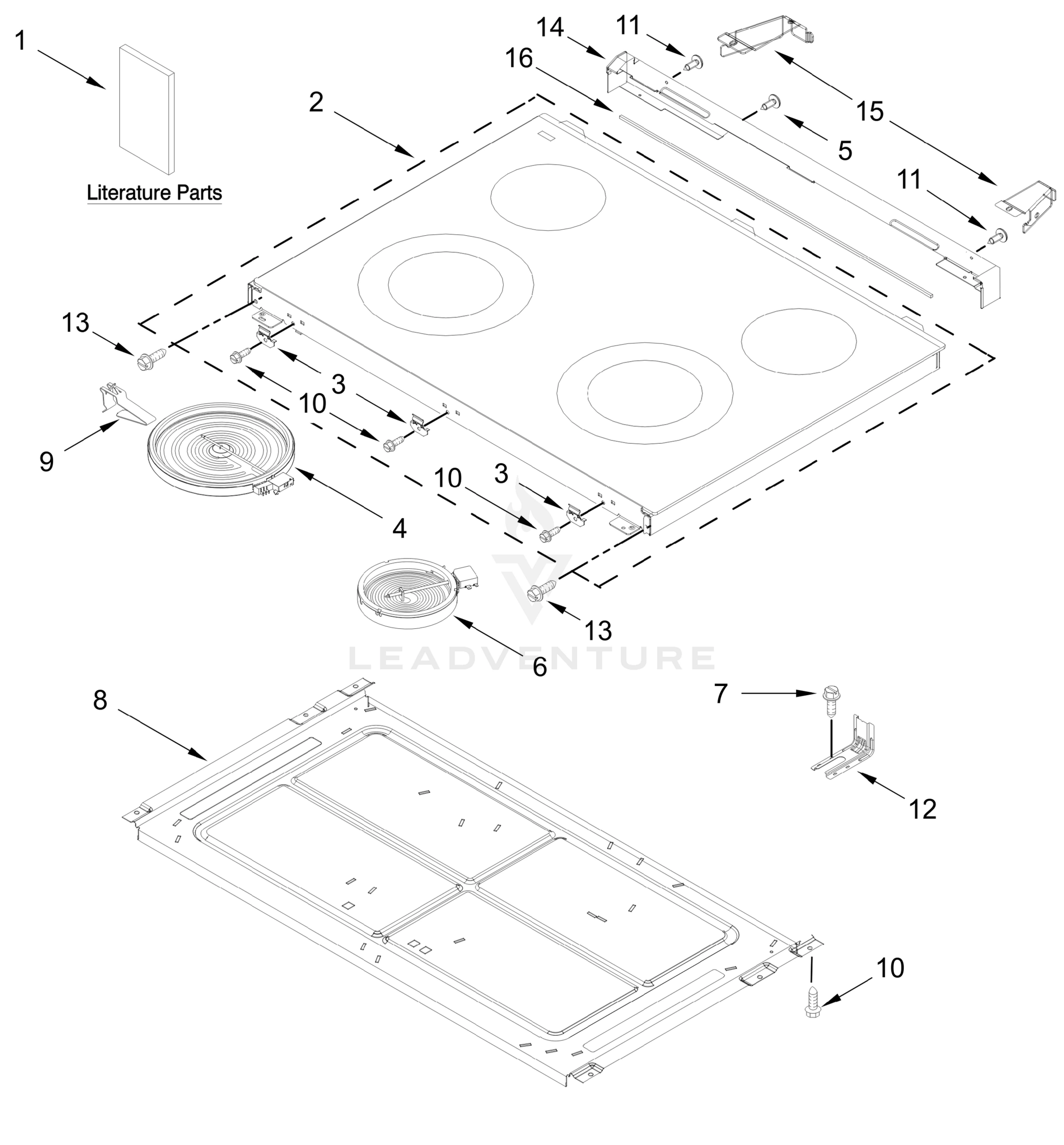 COOKTOP PARTS