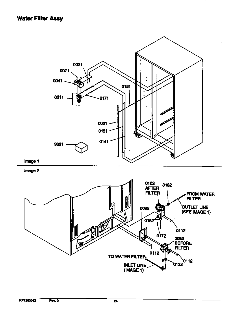 13 - WATER FILTER ASSY