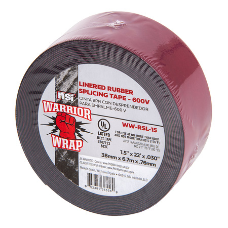 Linered Rubber Tape 1.5" 22ft