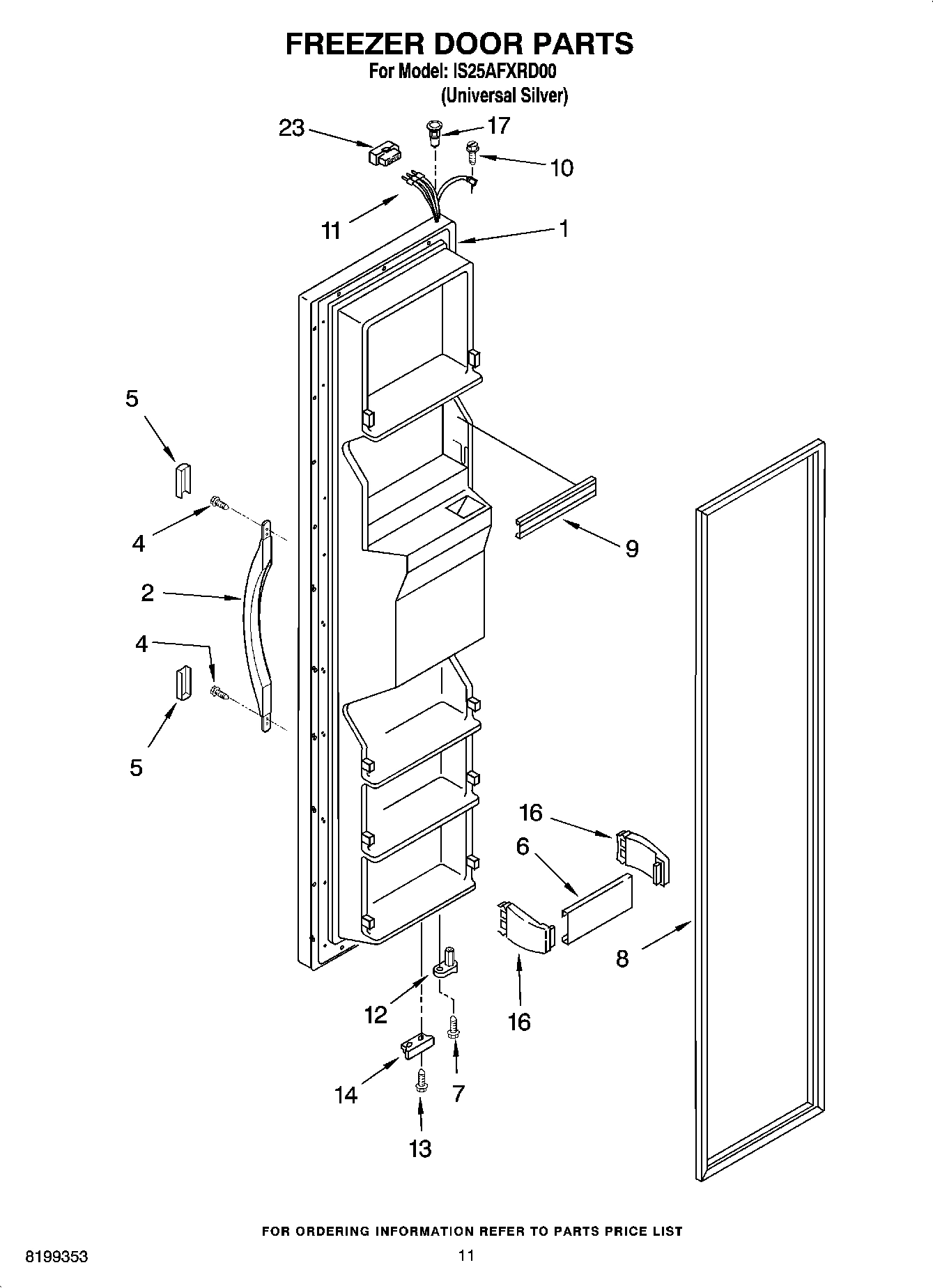07 - FREEZER DOOR PARTS